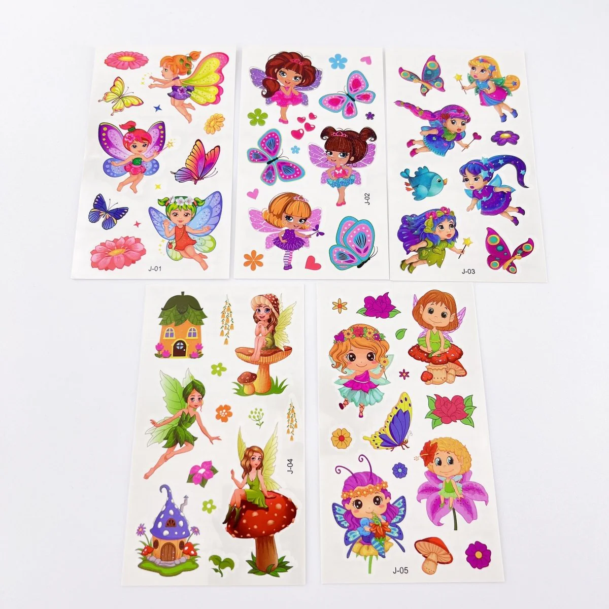 10 Fairy Tattoo Sheets – Non-Toxic Waterproof Kids Party Tattoos - Image 2