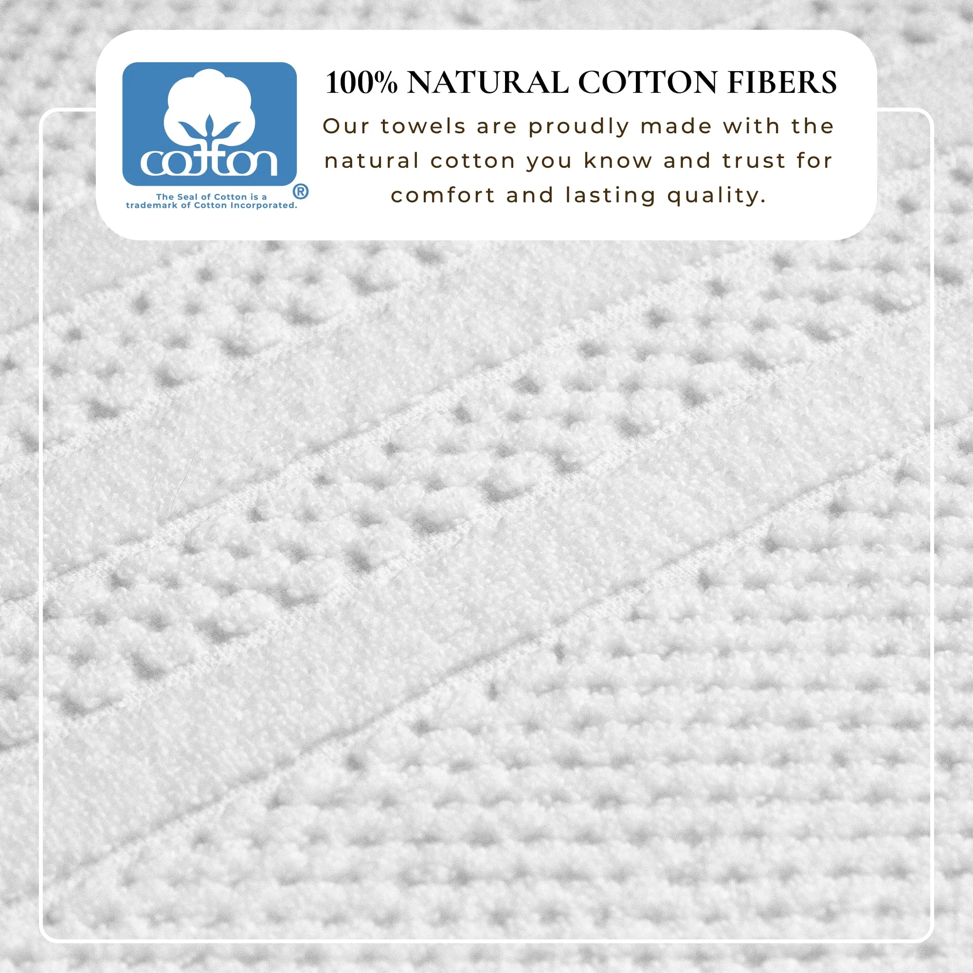 100% Cotton Checkered Jacquard Bath Towel Set - Giuliana Collection - Image 2