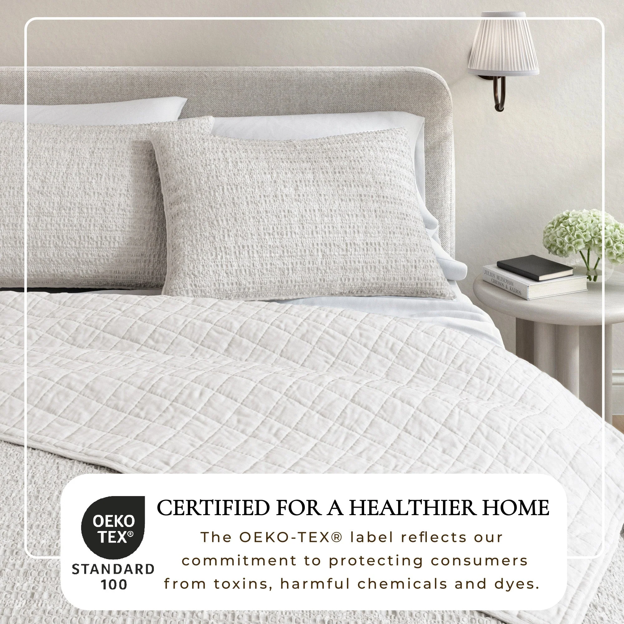 100% Cotton Honeycomb Waffle Garment Washed Quilt Set - Genevieve Collection - Image 26