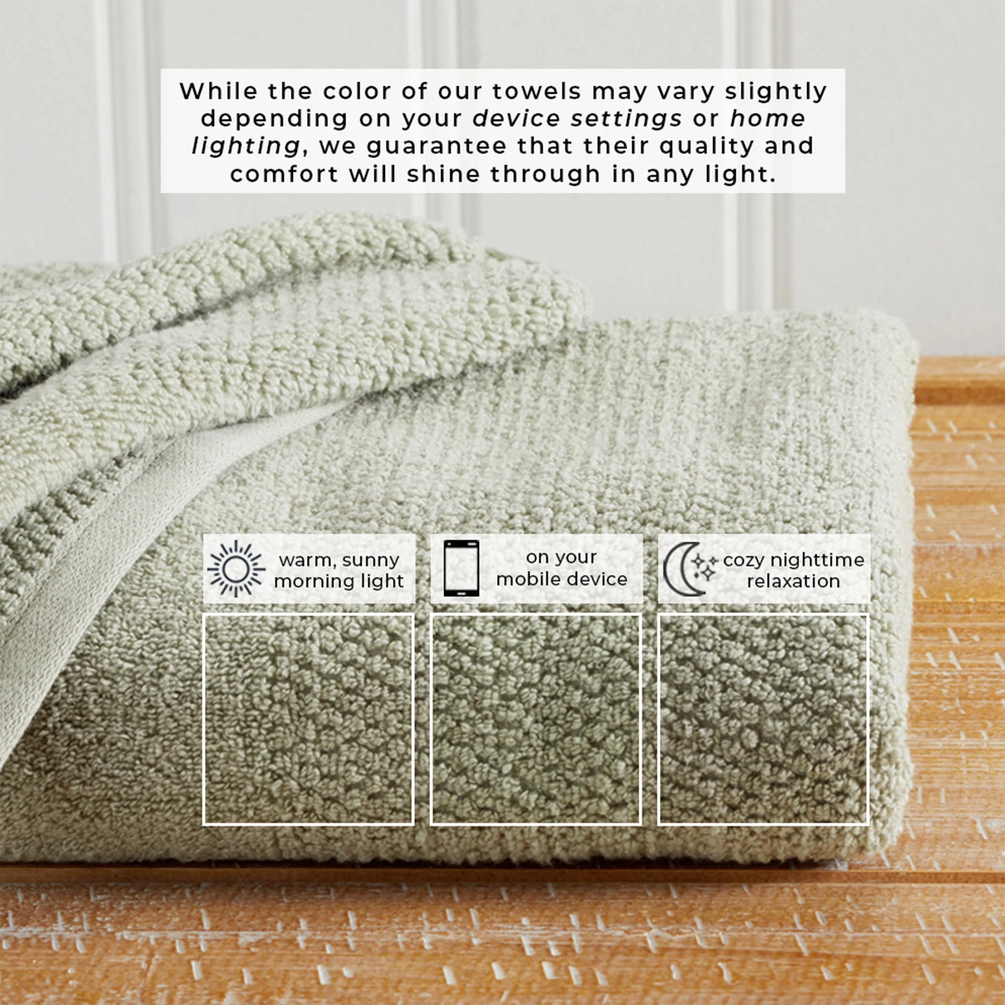 100% Cotton Woven Texture Bath Towel Set - Marbella Collection - Image 82