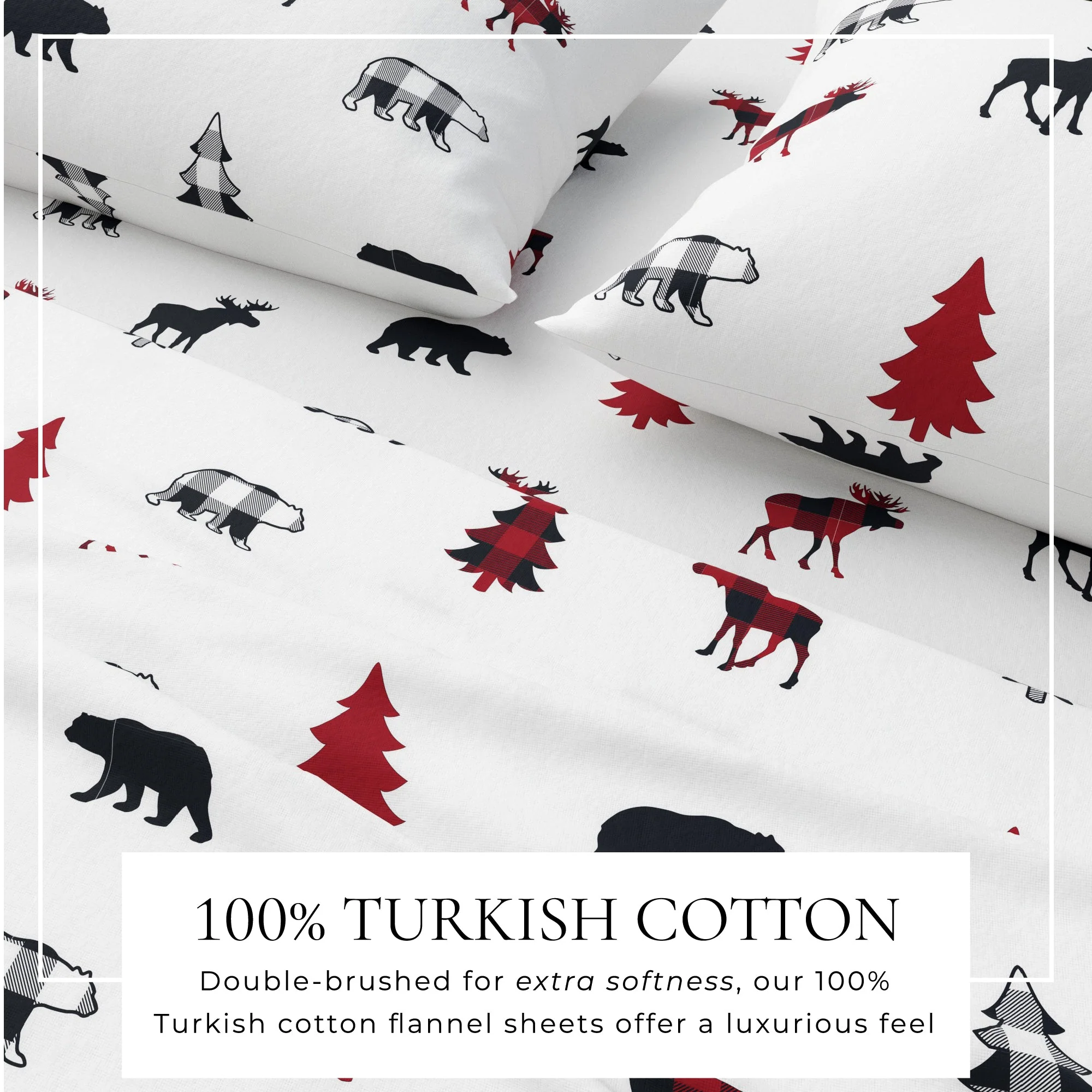 100% Turkish Cotton Flannel Sheet Sets - Boulder Collection - Image 8