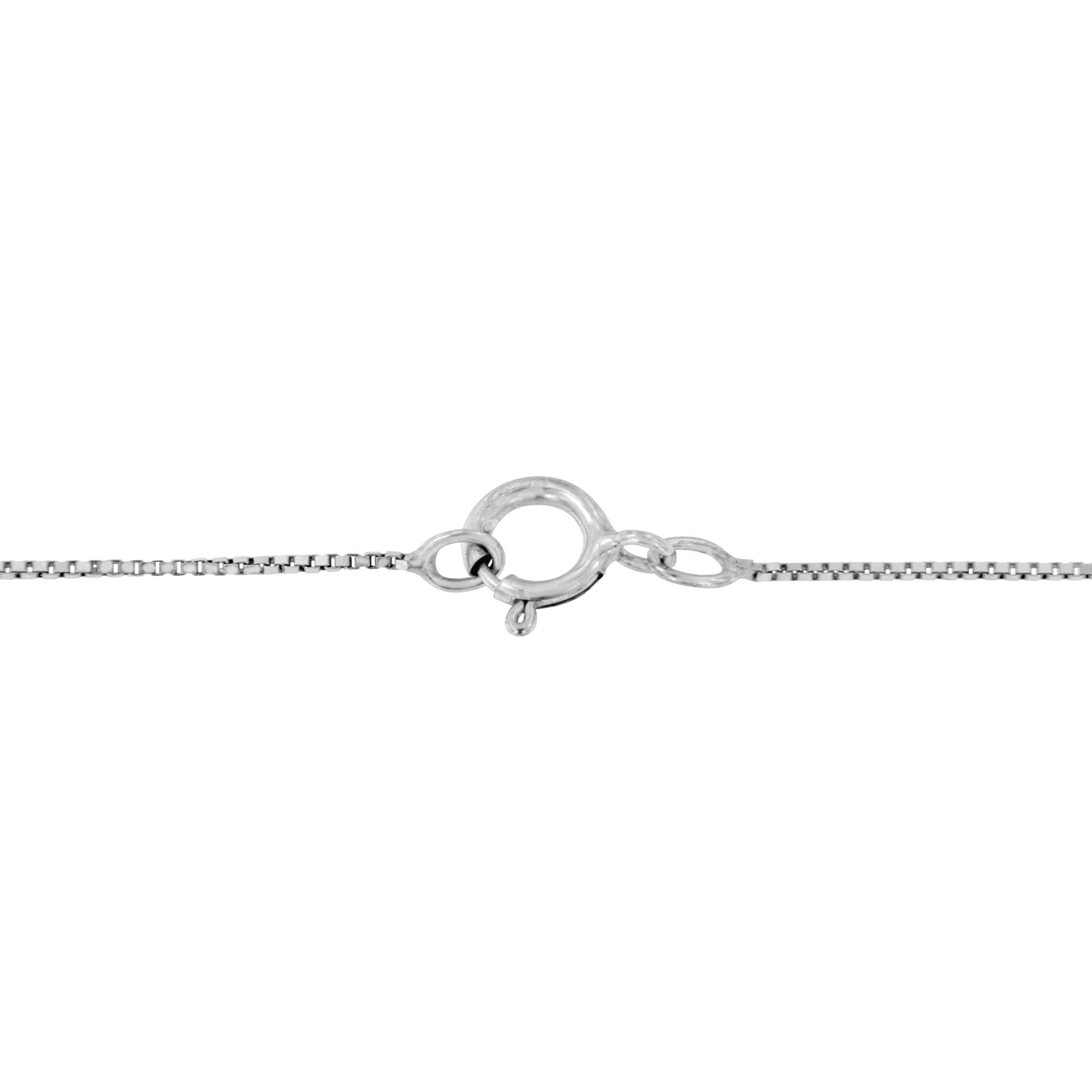 10K White Gold 1/10 Cttw Miracle Set Round-Cut Diamond 18" Pendant Necklace - Choice of Shape - Image 10