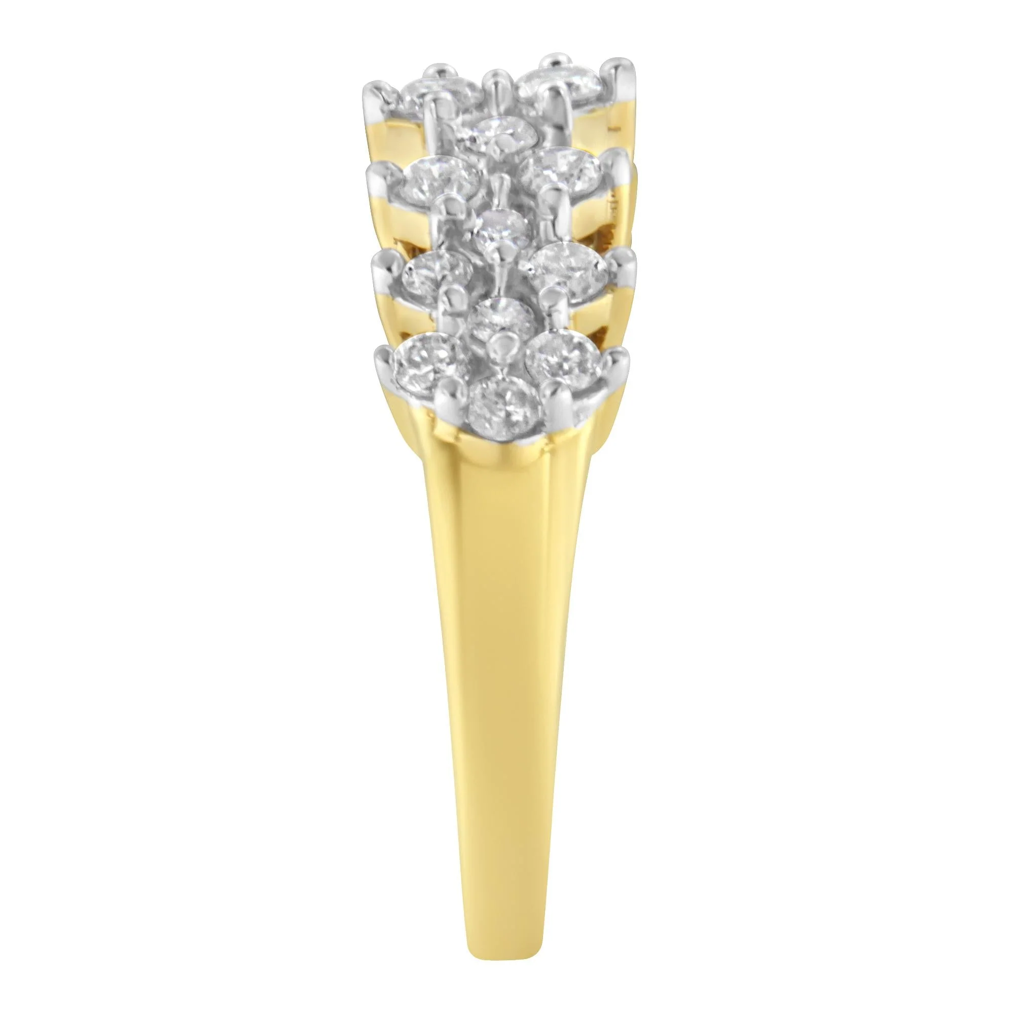 10K Yellow Gold Round Diamond Ring (1 cttw, J-K Color, I1-I2 Clarity) - Image 6