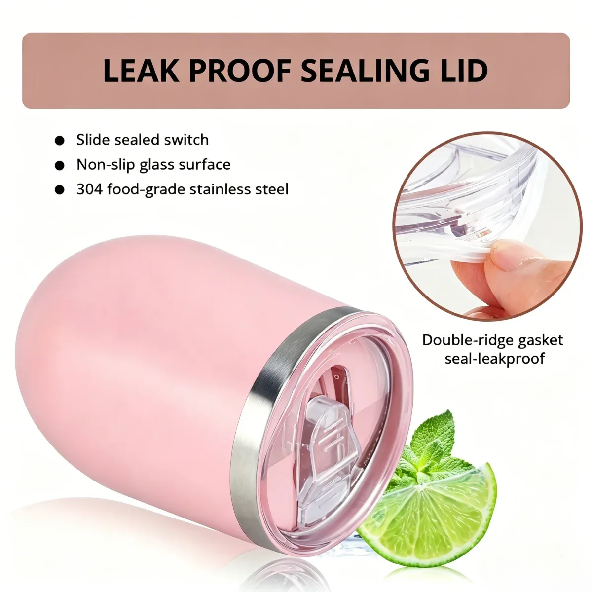 12oz Stainless Steel Egg-Shaped Travel Cup - Image 19