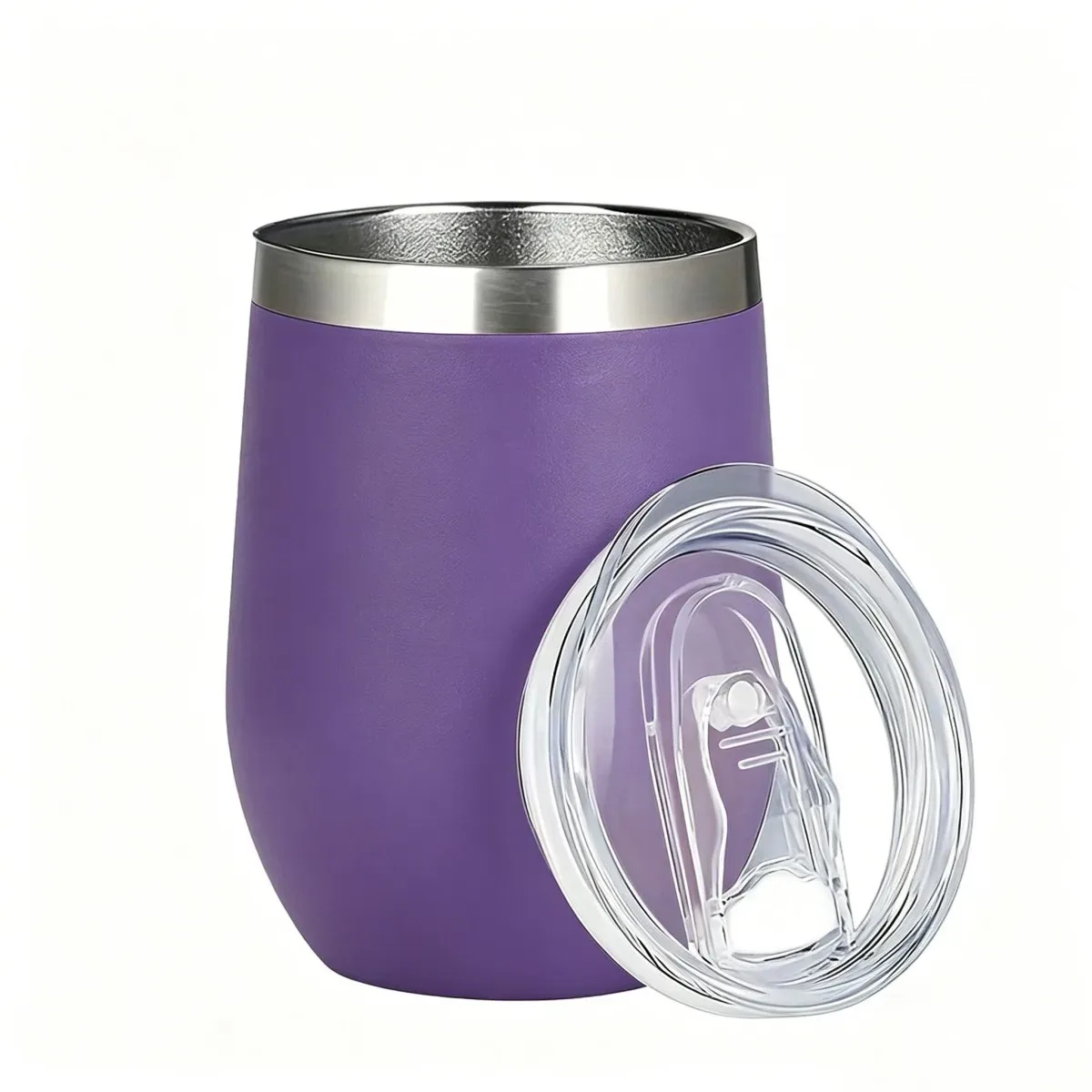 12oz Stainless Steel Egg-Shaped Travel Cup - Image 2