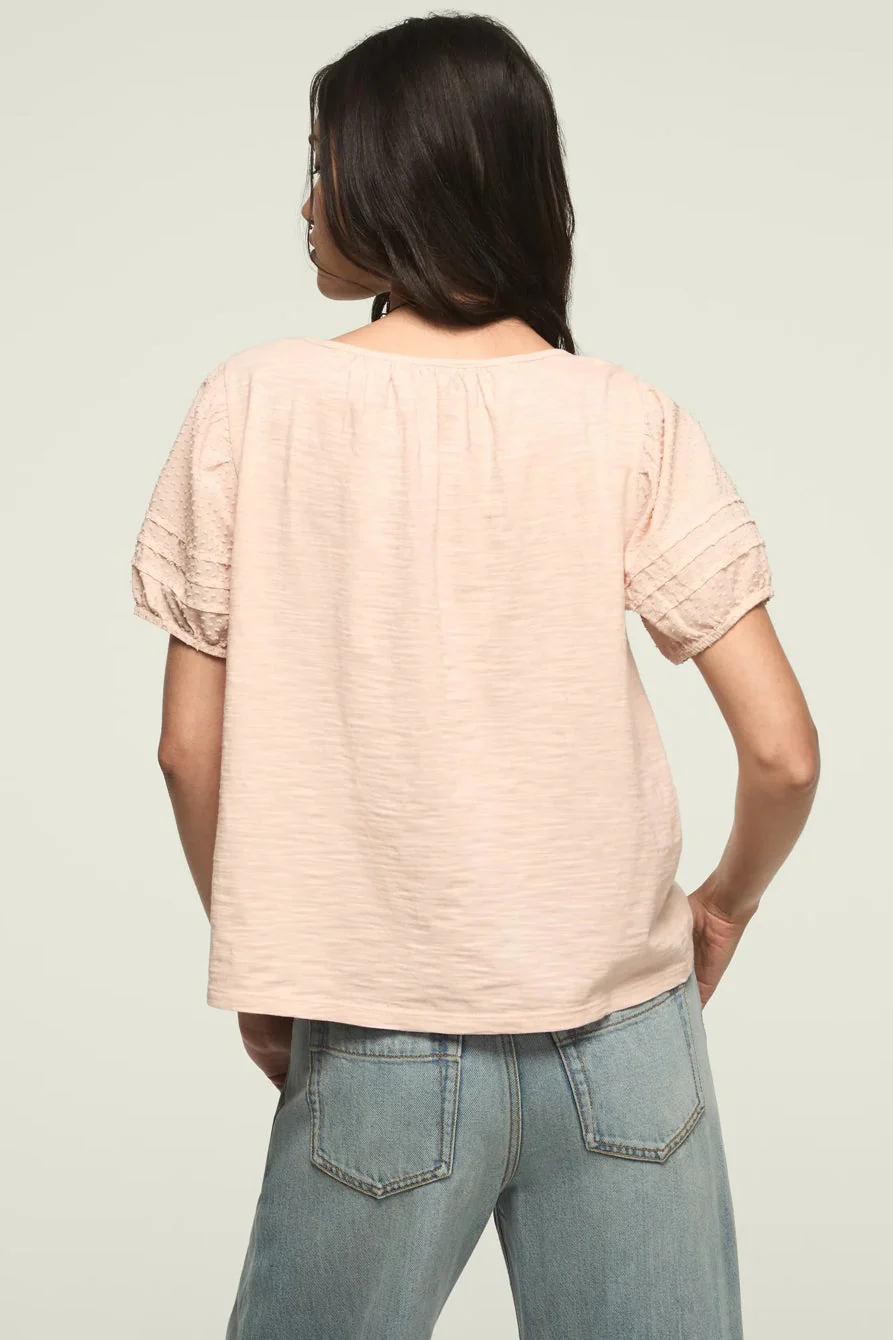 Lucky Brand Women's Short Sleeve Square Neck Top - Sepia Rose - Image 3