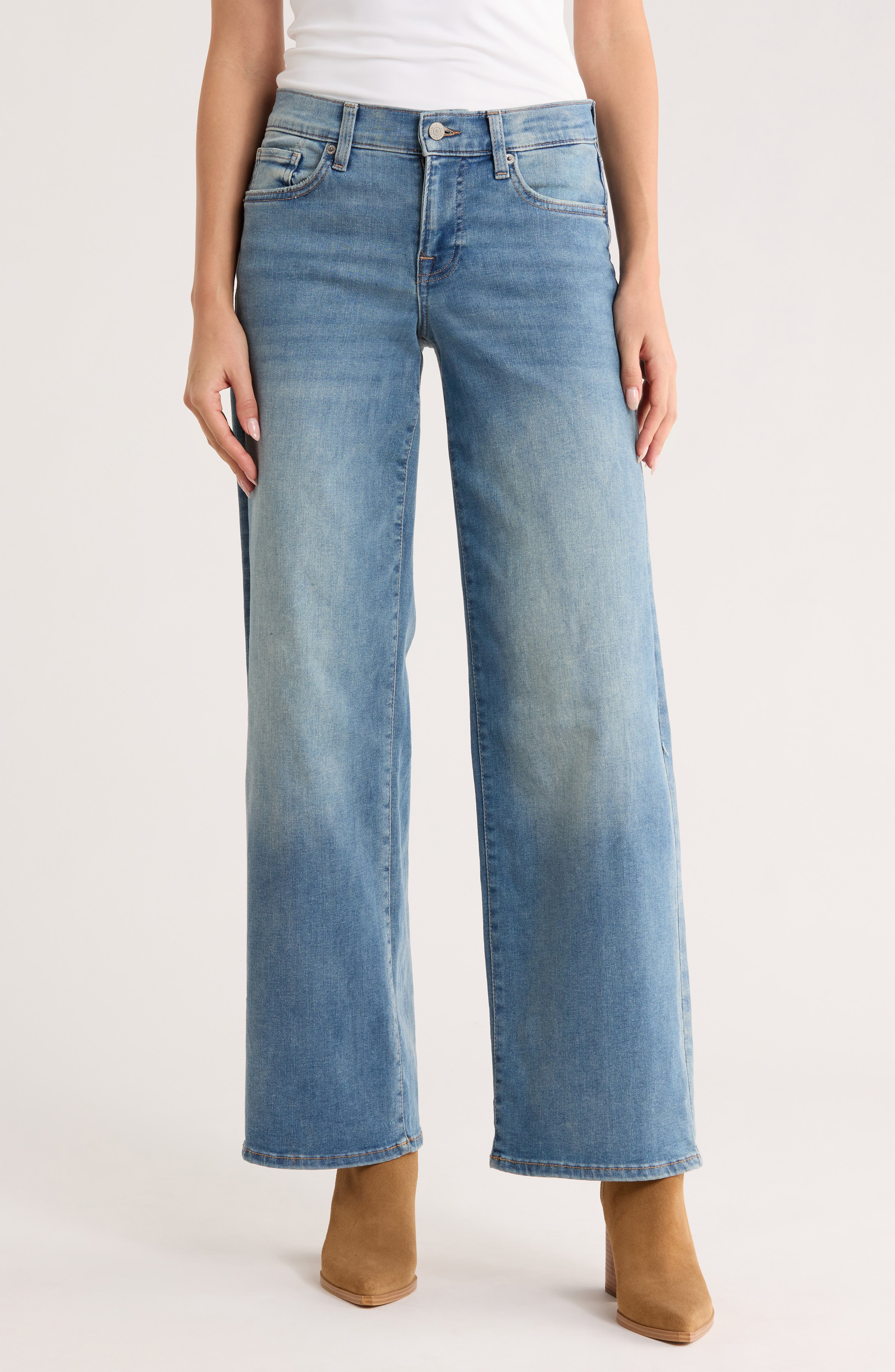 Lucky Brand Women's Mid Rise Sweet Wide Leg - Fairmont