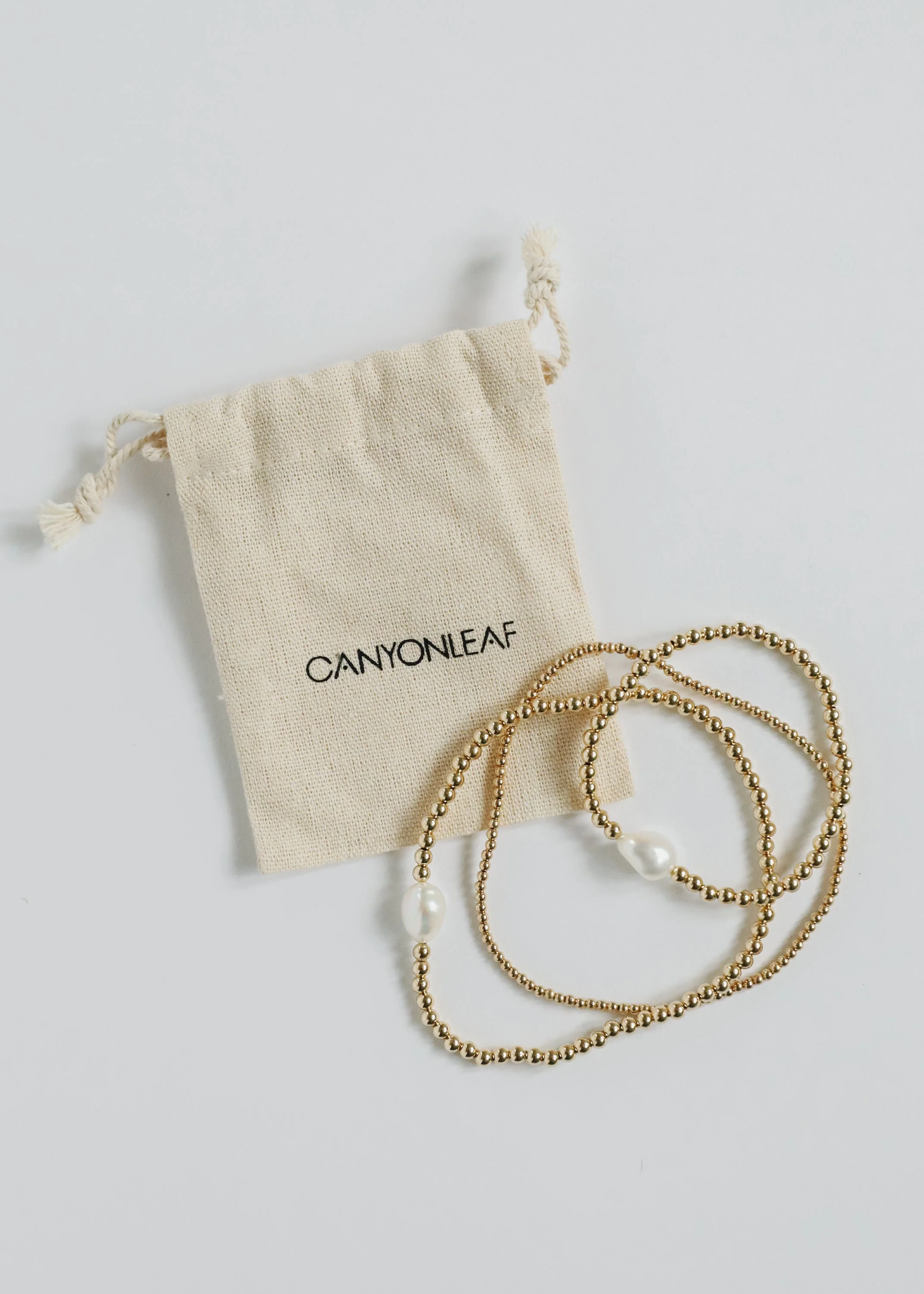 14K Gold Filled || Beaded Stretch Anklet - Image 7