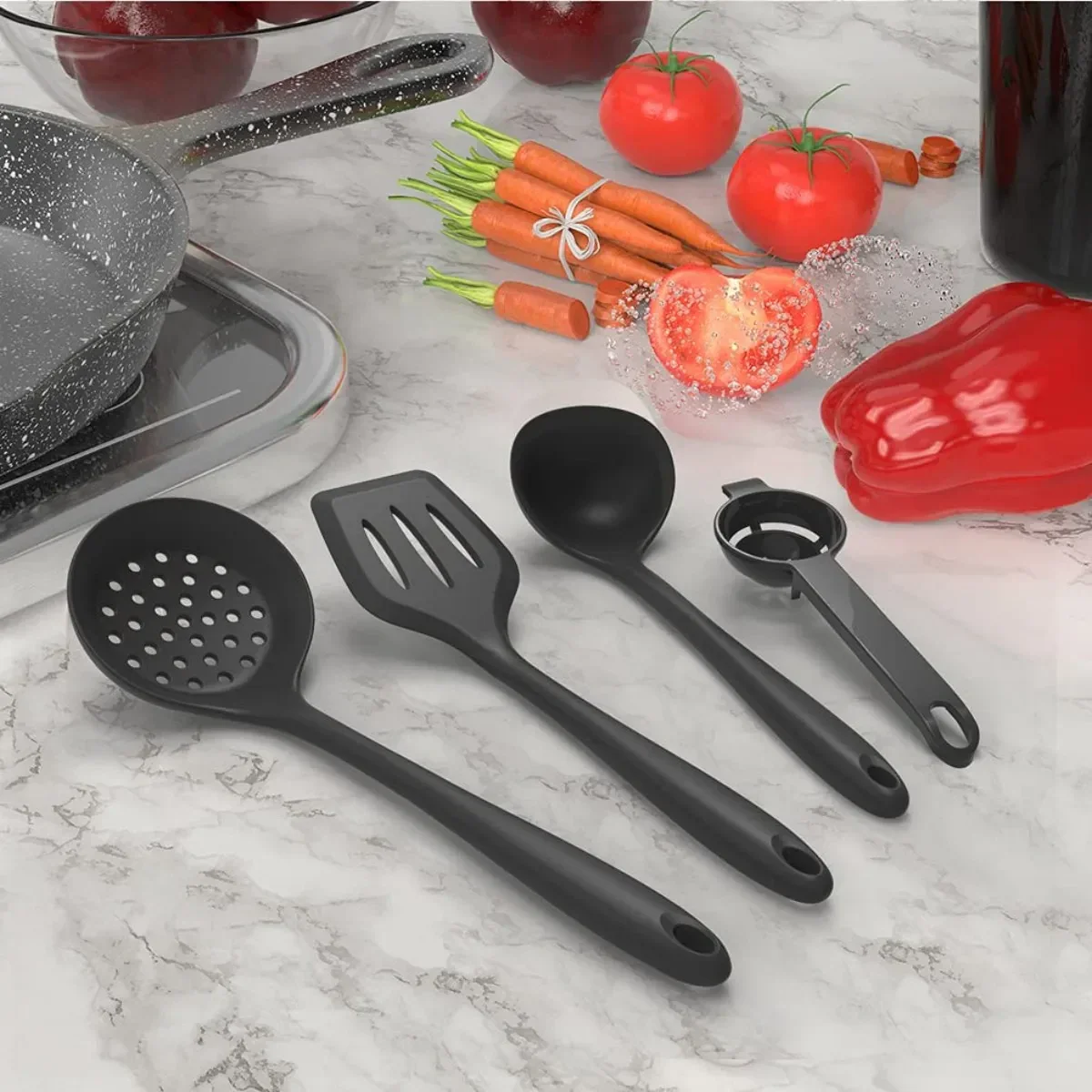 15-Piece Silicone Kitchen Utensil Set - Image 5