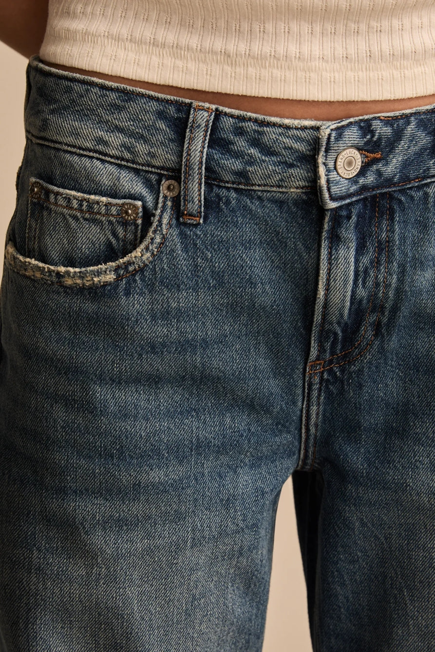 Lucky Brand Women's Baggy Wide Leg - Timeless Cobalt Wash - Image 4