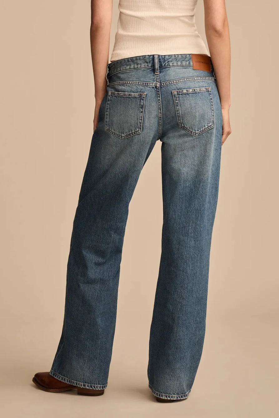 Lucky Brand Women's Baggy Wide Leg - Timeless Cobalt Wash - Image 5