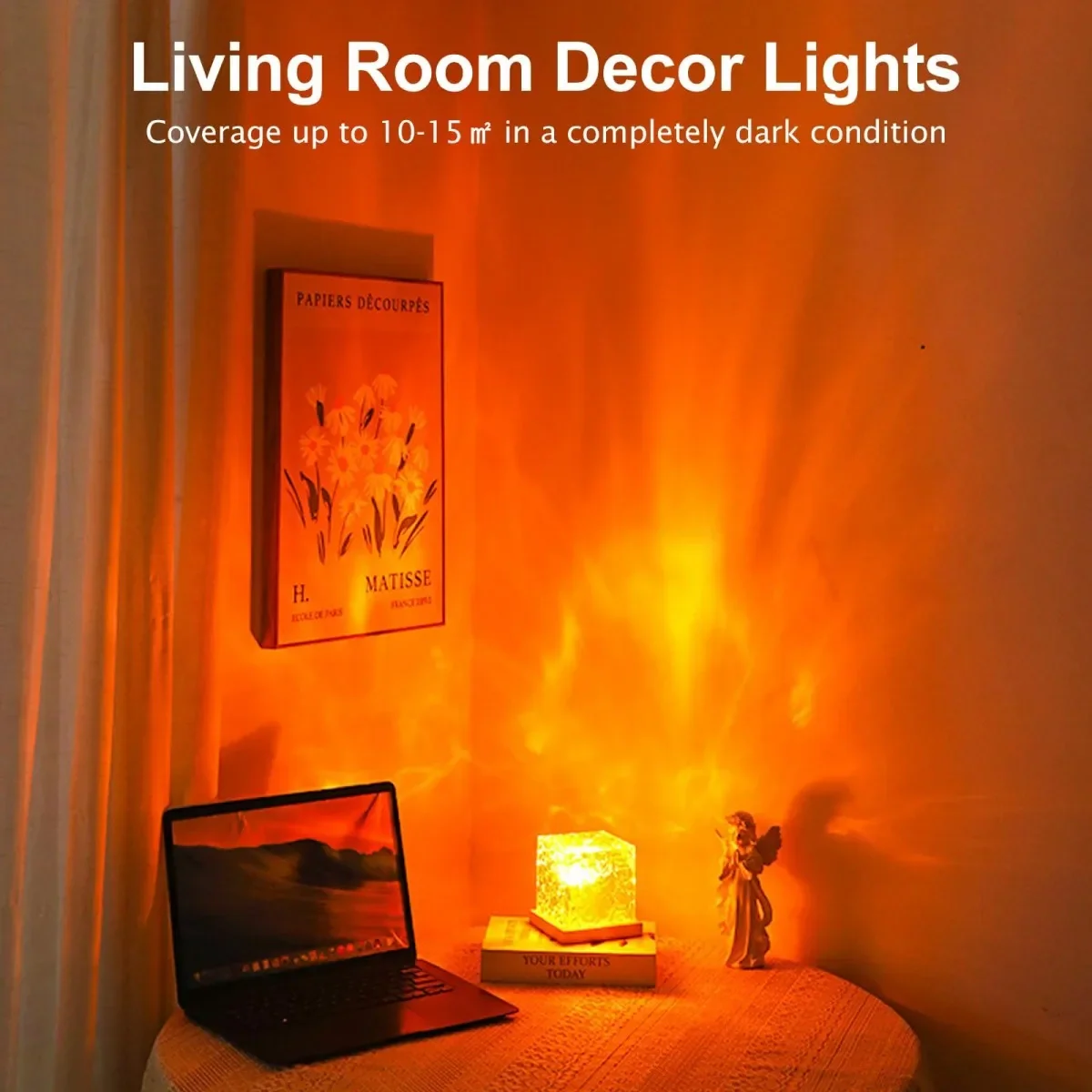 16-Color Water Ripple LED Projector Lamp with Remote - Image 2