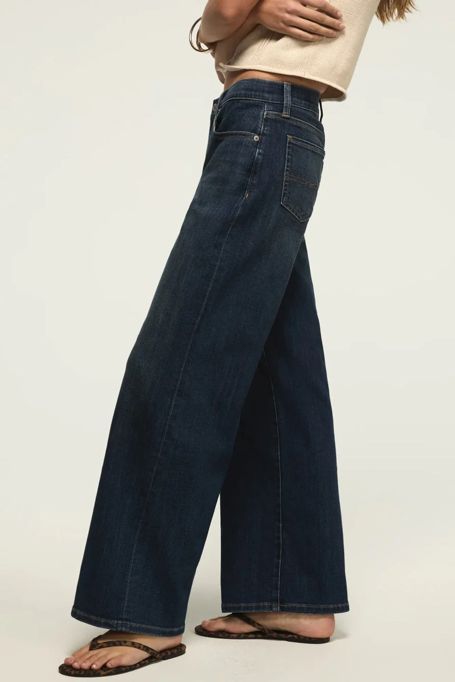 Lucky Brand Women's Mid Rise Sweet Wide Leg - New Heights Wash - Image 5