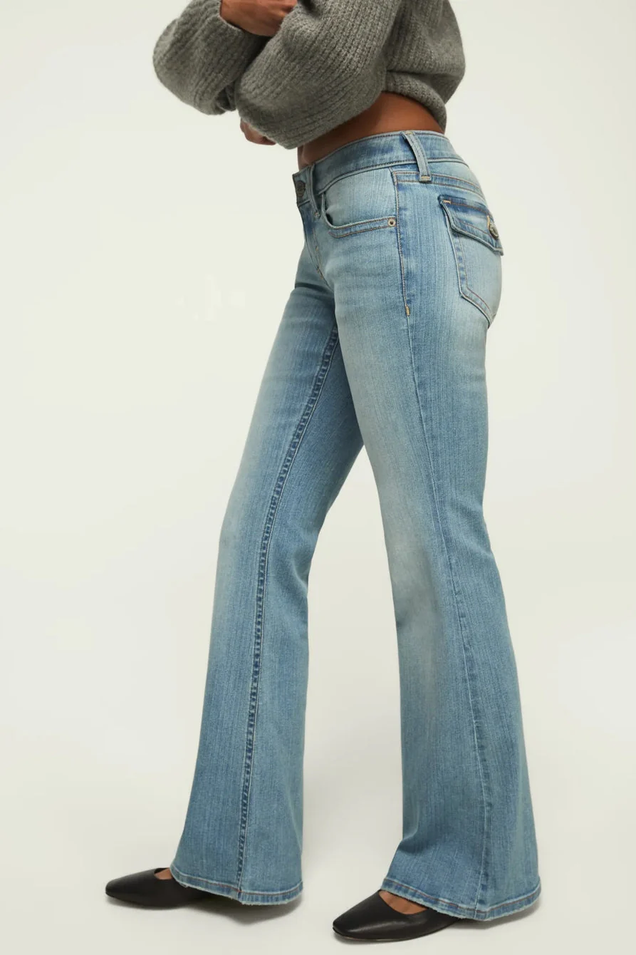 Lucky Brand Women's Low Rise Flare - Purity Wash - Image 5