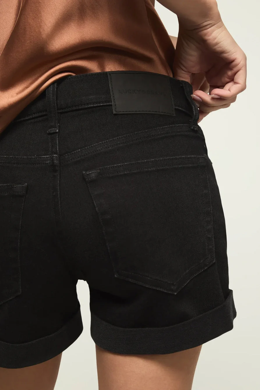 Lucky Brand Women's Mid Rise Ava Short - Clean Black - Image 4