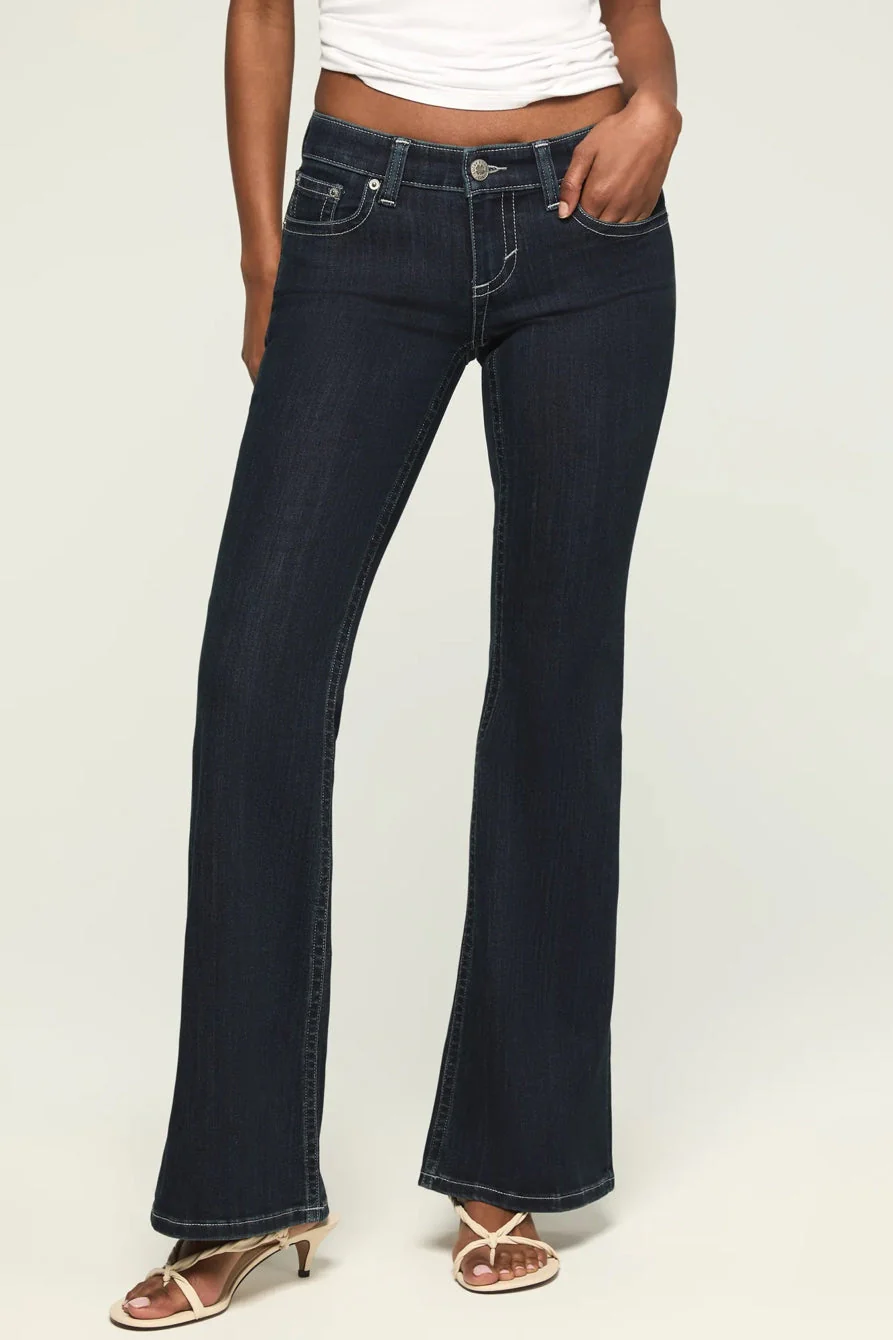 Lucky Brand Women's Low Rise Flare - Late at Night Wash