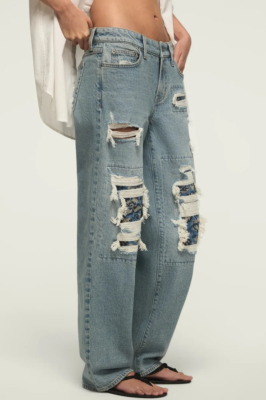 Lucky Brand Women's Lucky Legend Baggy - Skipping Flowers Wash