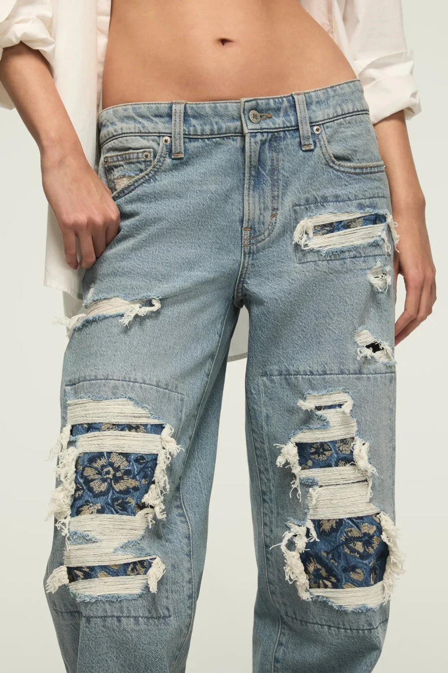 Lucky Brand Women's Lucky Legend Baggy - Skipping Flowers Wash - Image 6