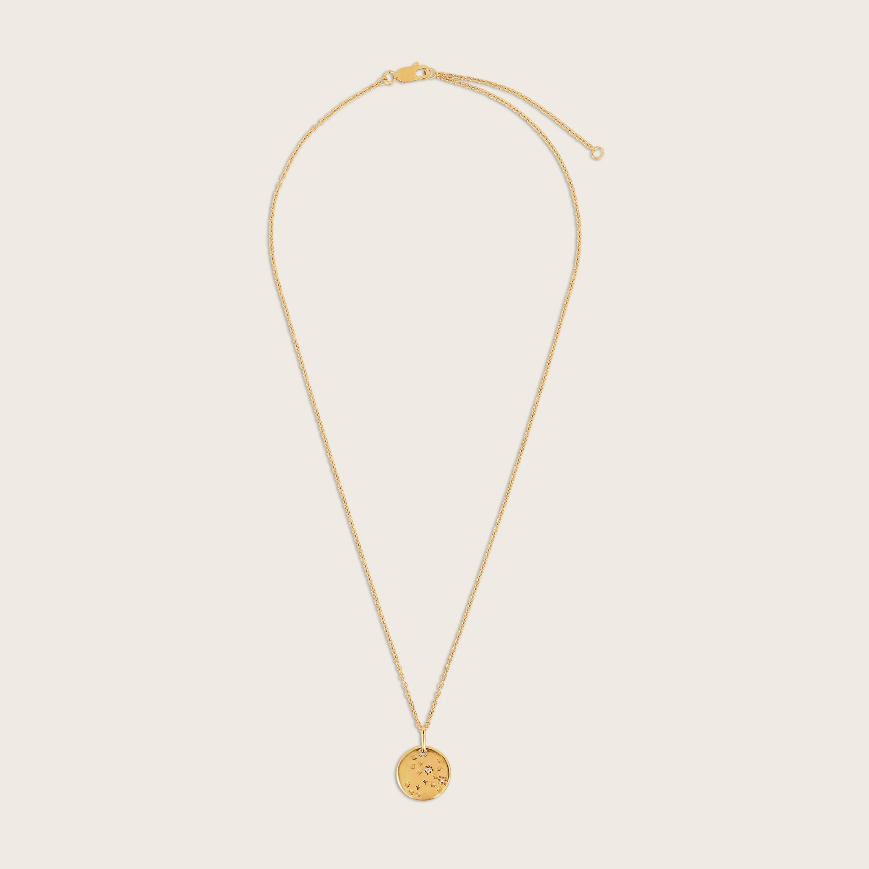 18k Gold Vermeil White Sapphire Zodiac Pendant Necklace - Image 13