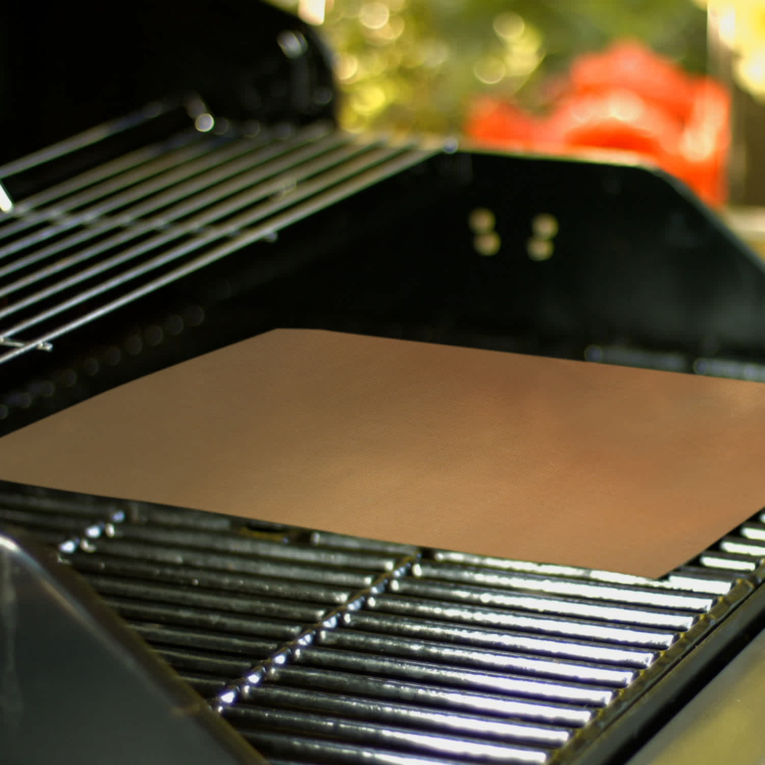 1947Kitchen 2-Pack: Non-Stick Copper BBQ Grill Mats, Heavy Duty, Reusable, And Easy To Clean - Works On Electric Grill Gas Charcoal BBQ - Image 2