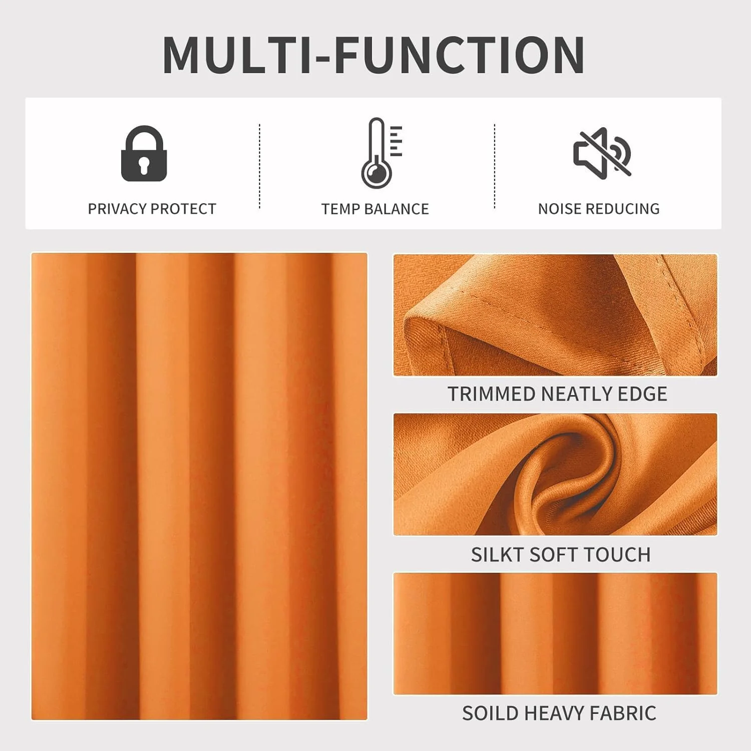 2 Pack - 55'' X 84'' Solid Thermal Blackout Panels (19 Colors) - Image 17