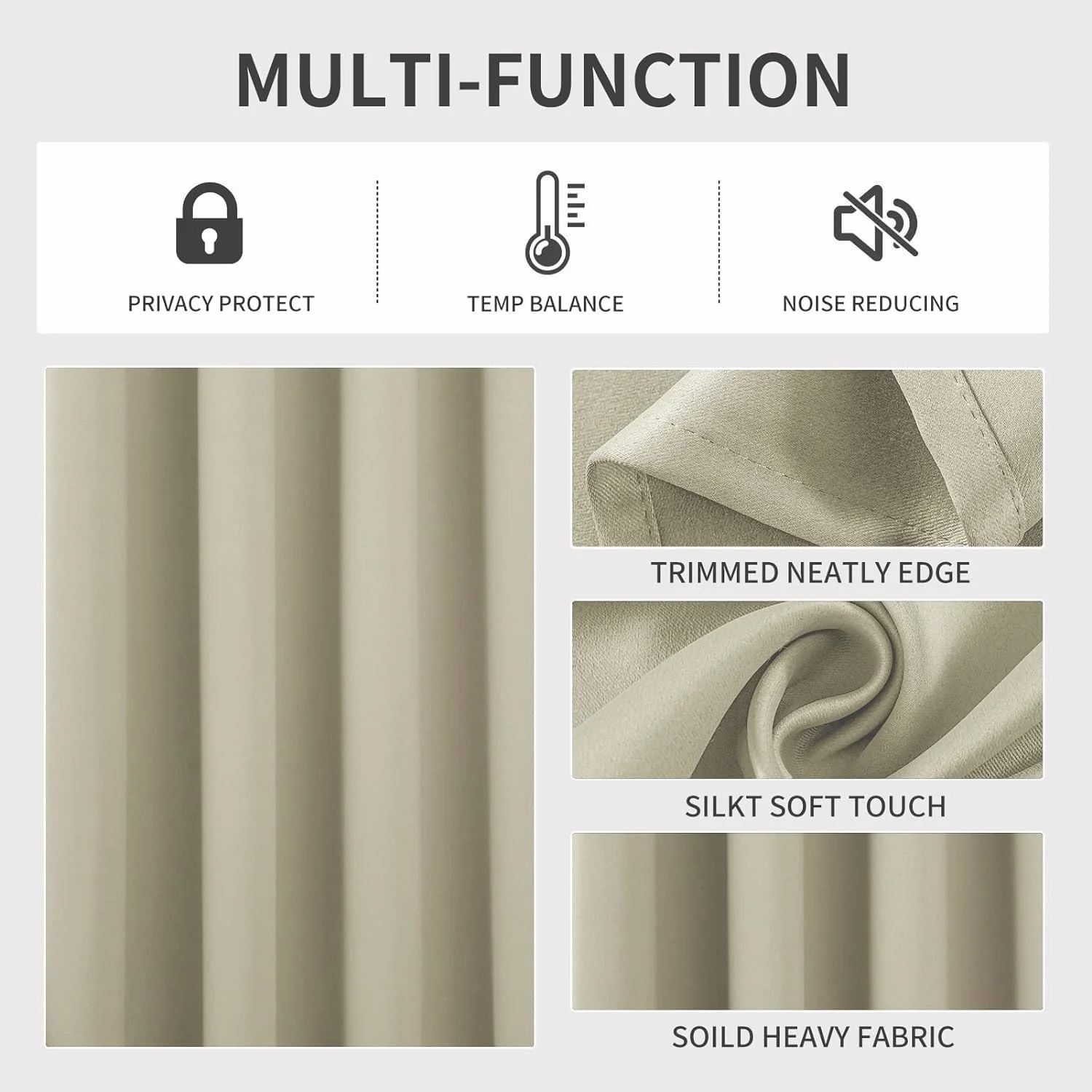 2 Pack - 55'' X 84'' Solid Thermal Blackout Panels (19 Colors) - Image 18