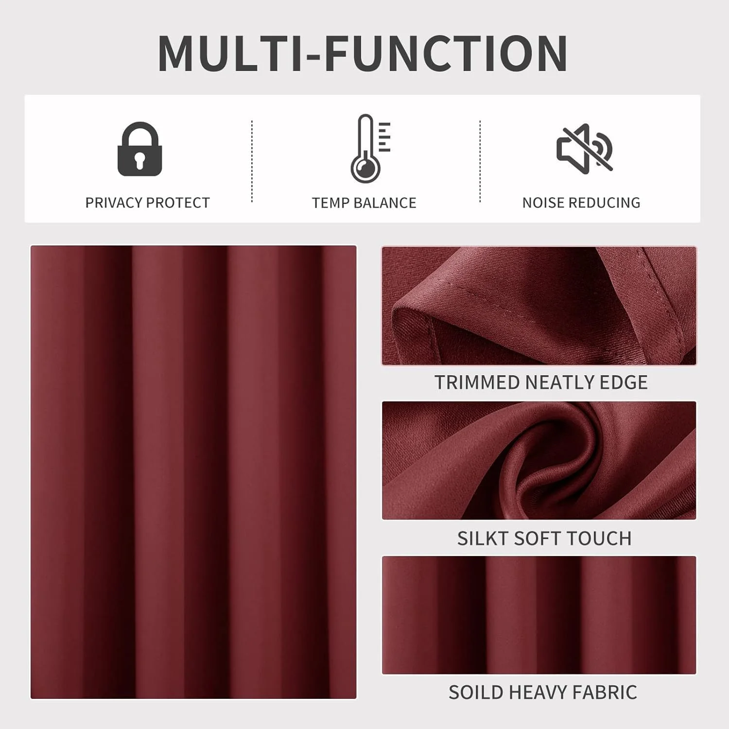 2 Pack - 55'' X 84'' Solid Thermal Blackout Panels (19 Colors) - Image 22