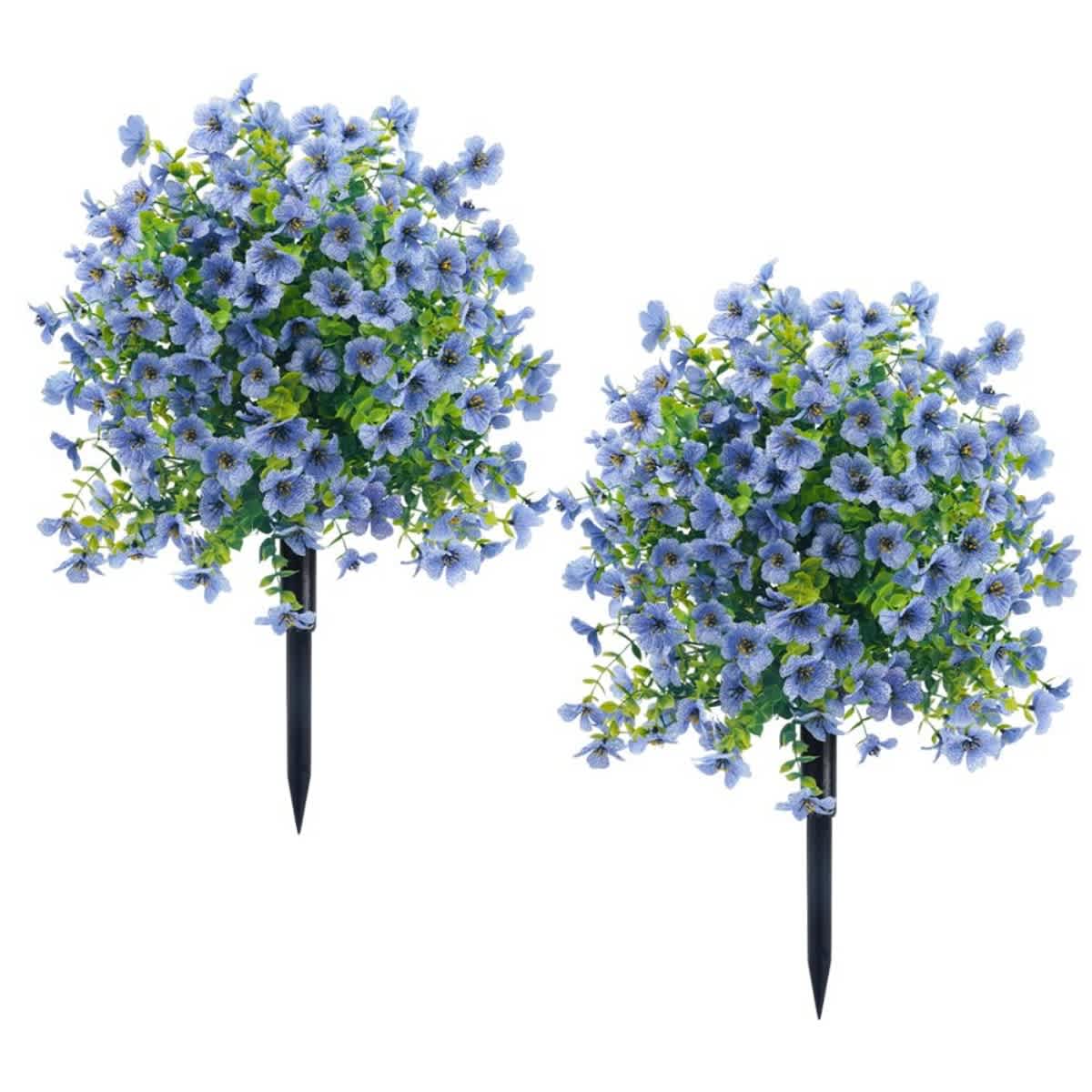 2-Pack Outdoor Artificial Flower Bush Stakes - Image 12