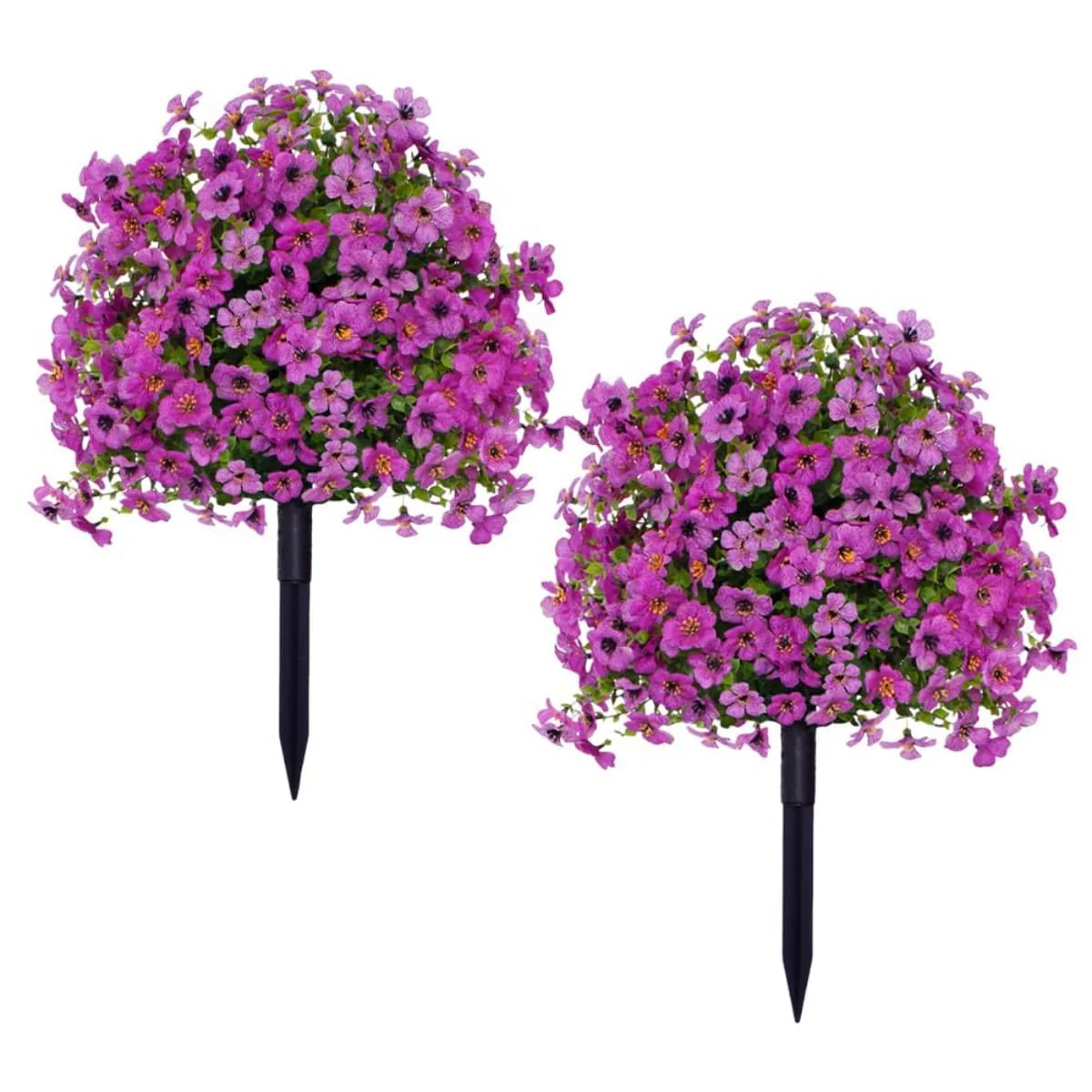 2-Pack Outdoor Artificial Flower Bush Stakes - Image 13