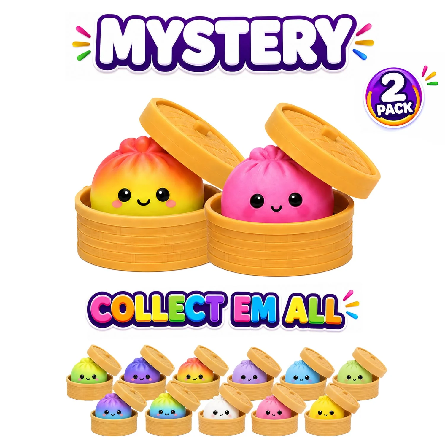 2-Pack Squishy Sensory Stress Relief Squeeze Toys - Image 3