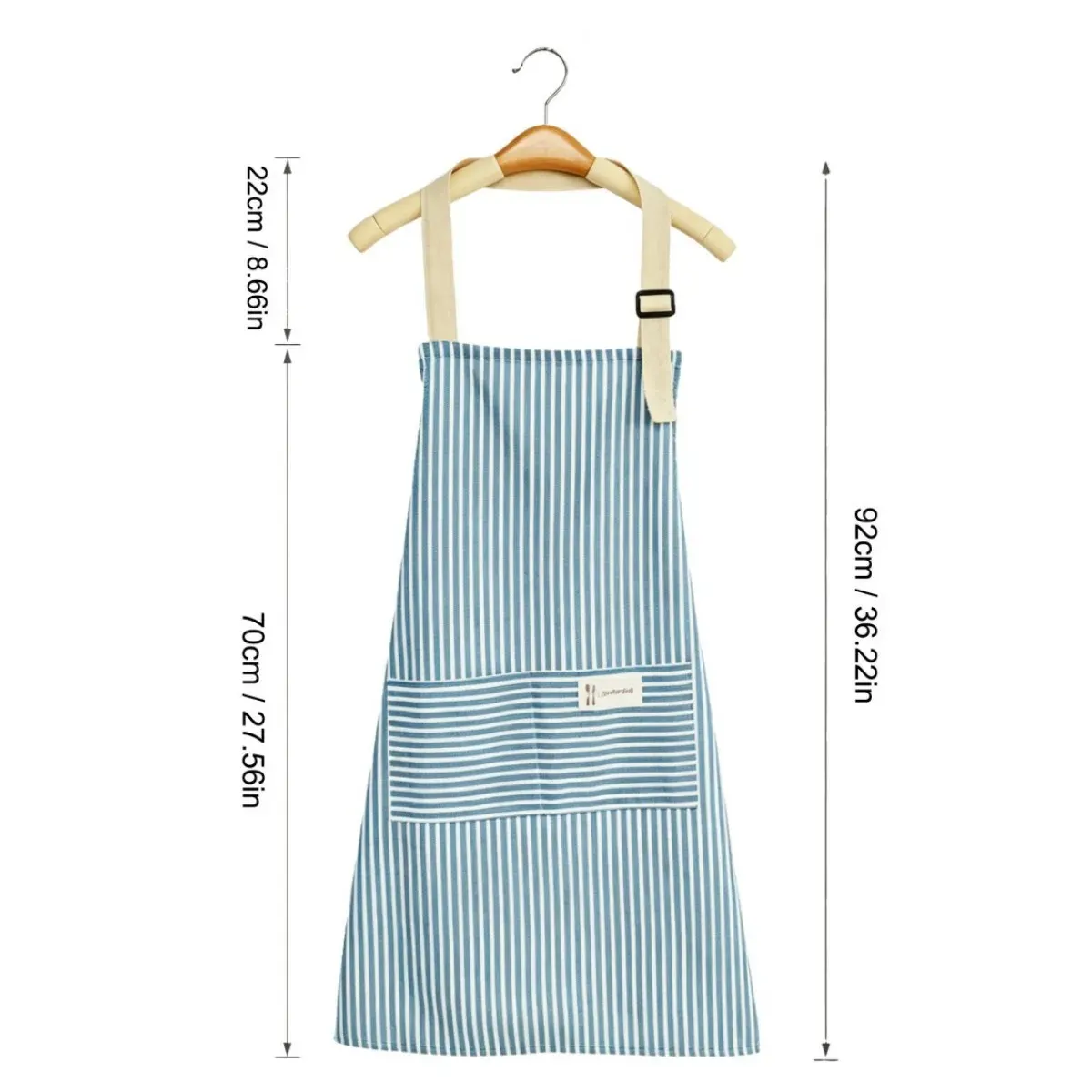 2-Pack Striped Cotton Linen Apron - Image 10