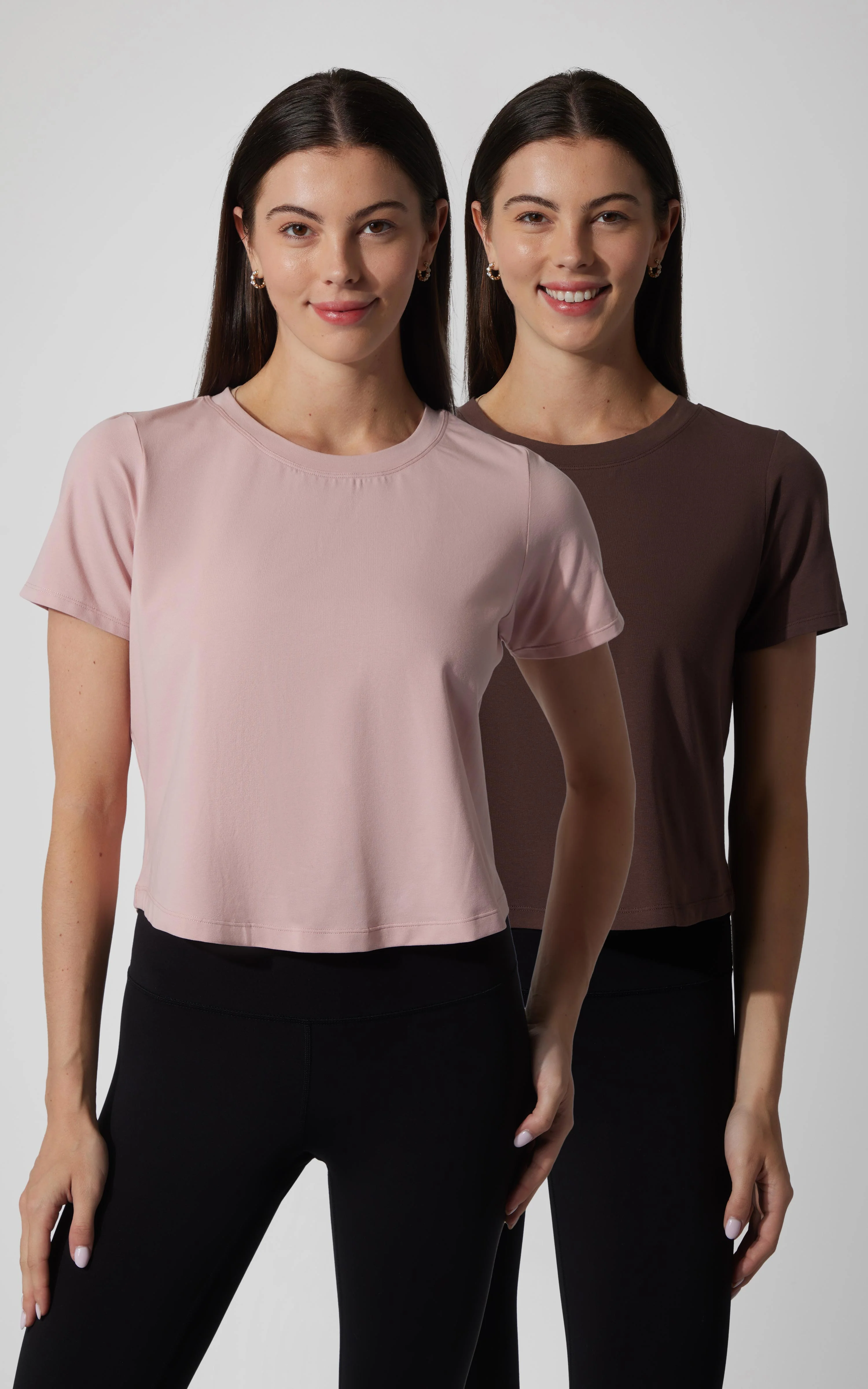 2 PK Airlite Cotton Boxy Cropped Short Sleeve Tee - Image 18
