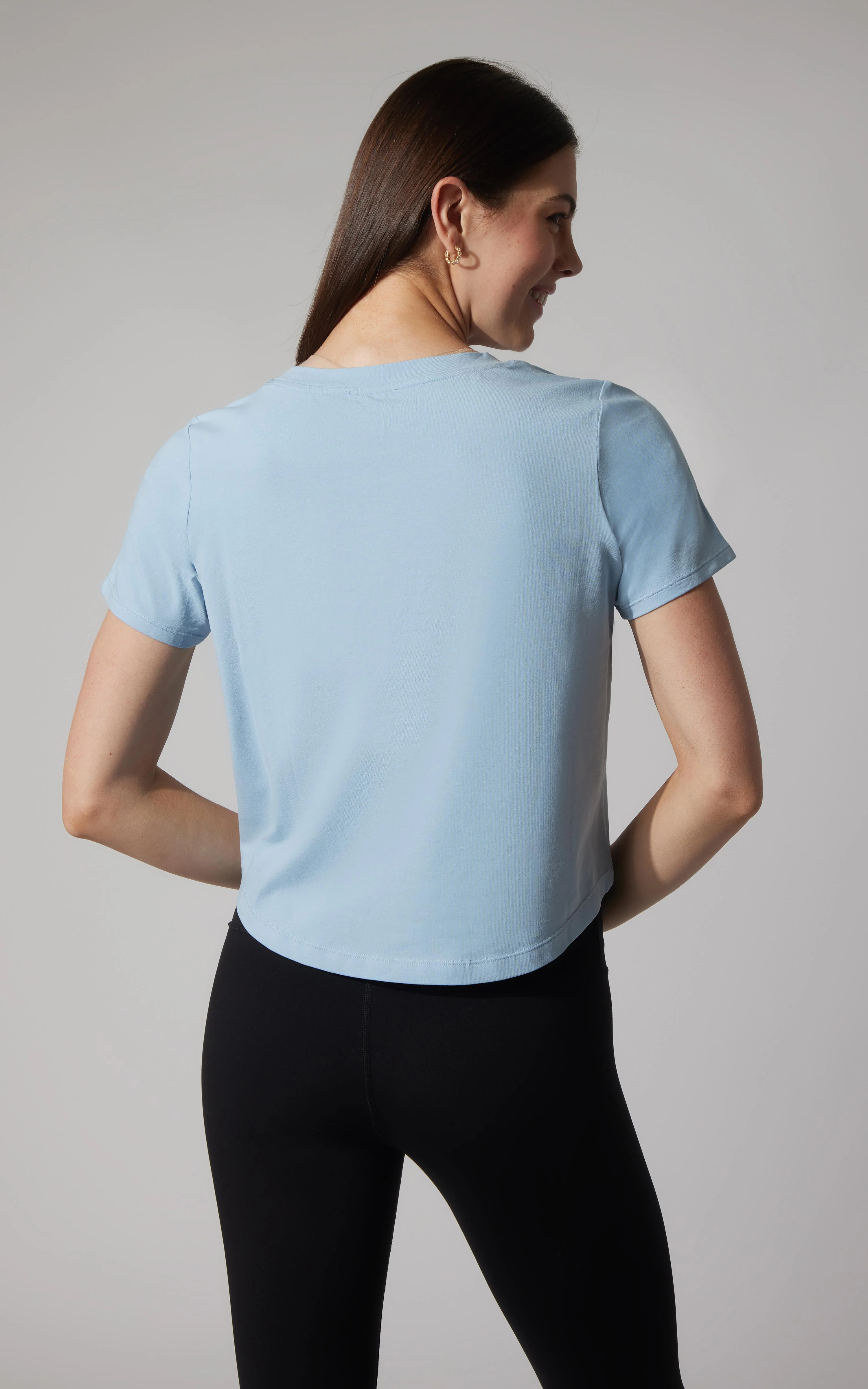 2 PK Airlite Cotton Boxy Cropped Short Sleeve Tee - Image 29