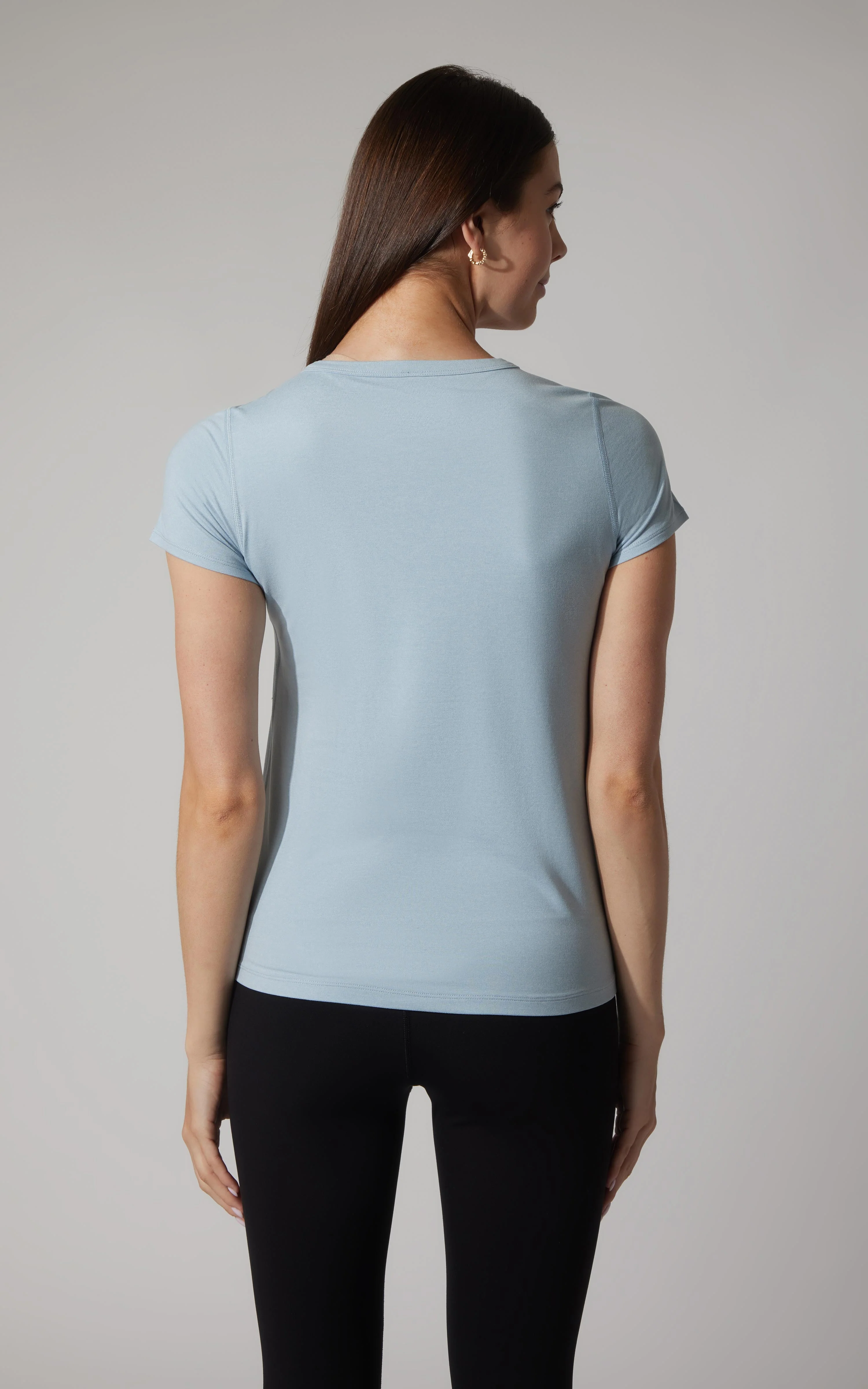 2 PK Cationic Jersey Full Length Crew Neck Short Sleeve Tee - Image 11