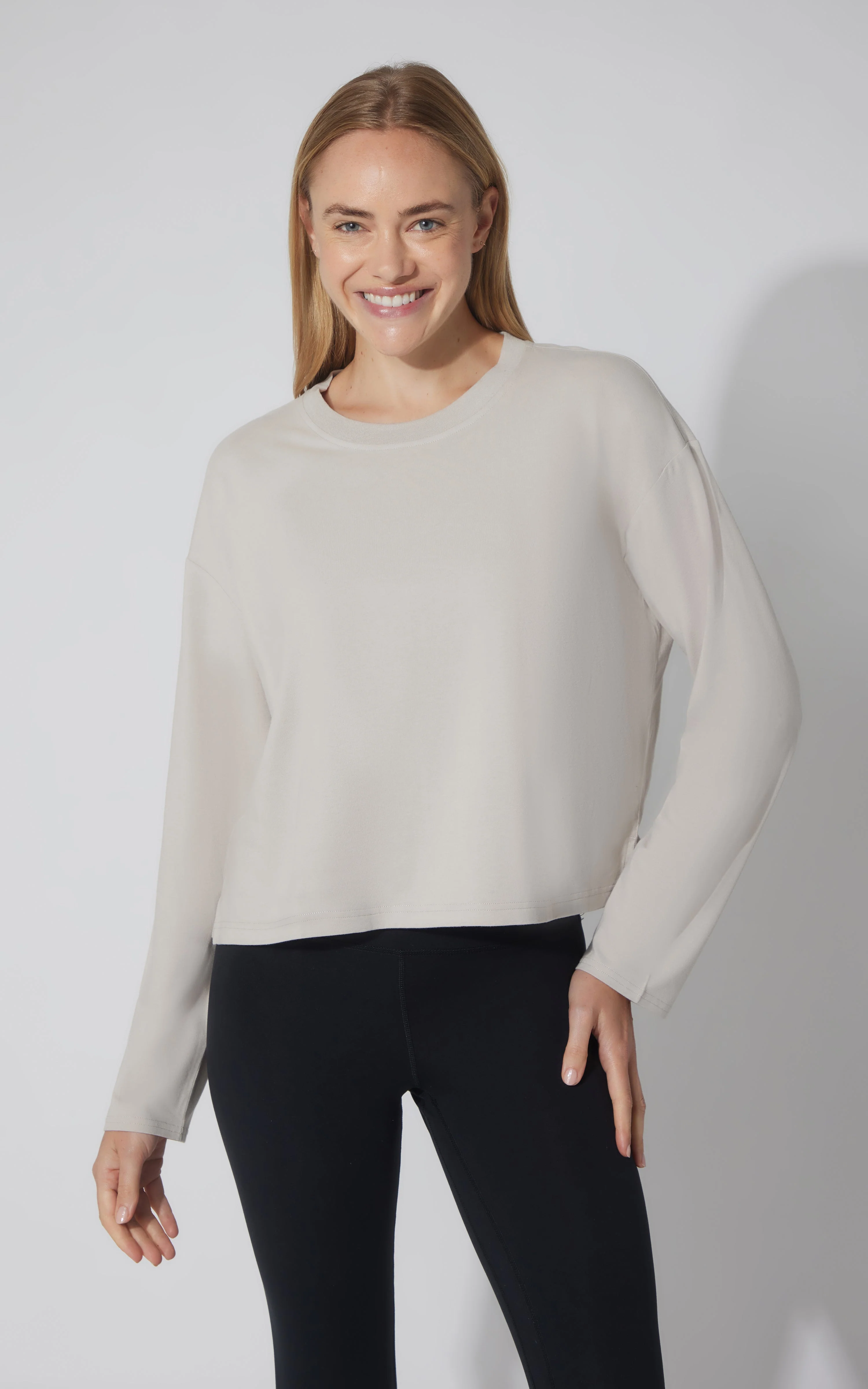 2 PK Cotton Deluxe Boxy Long Sleeve Top - Image 16