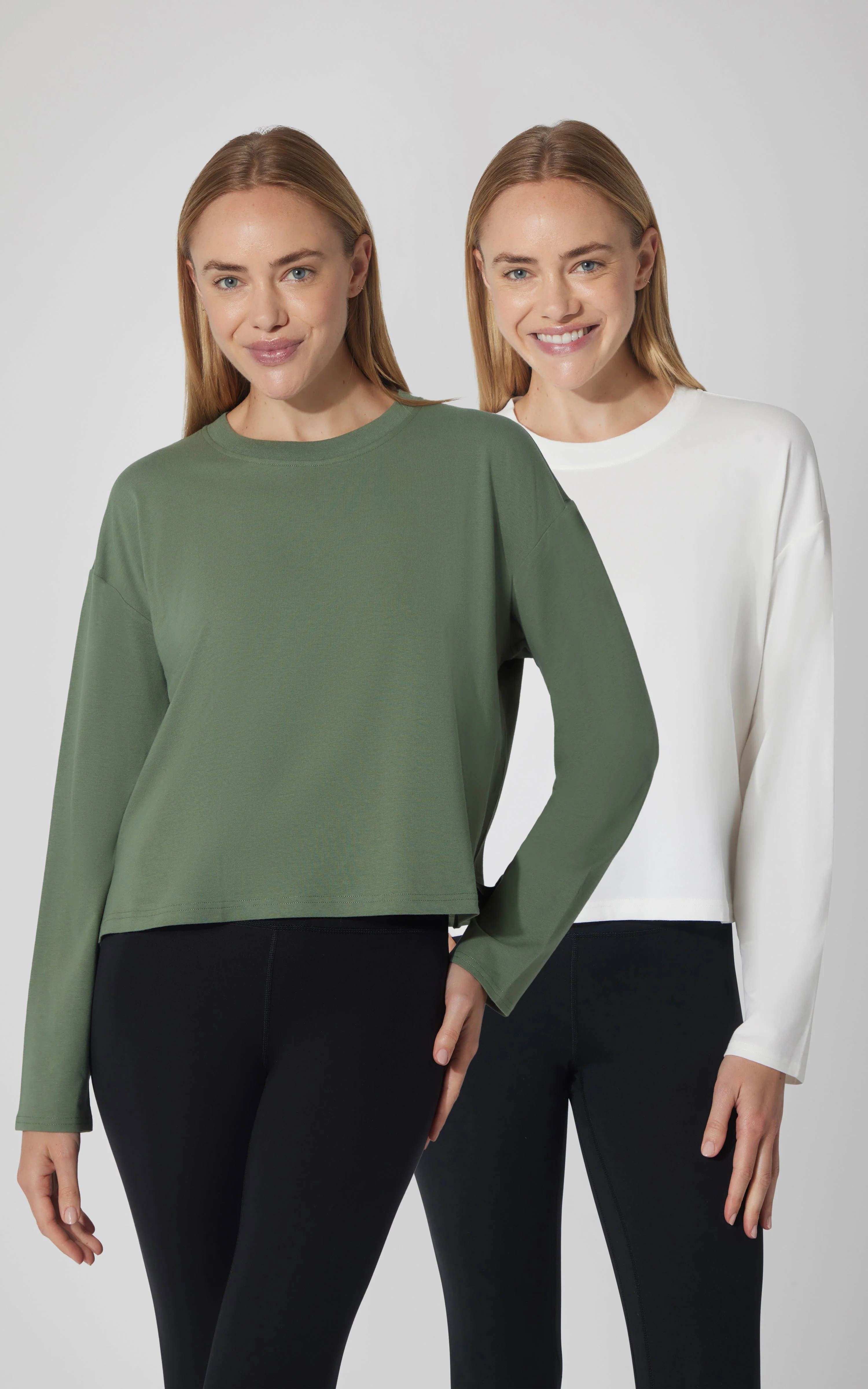2 PK Cotton Deluxe Boxy Long Sleeve Top - Our Cafe Story - Image 10