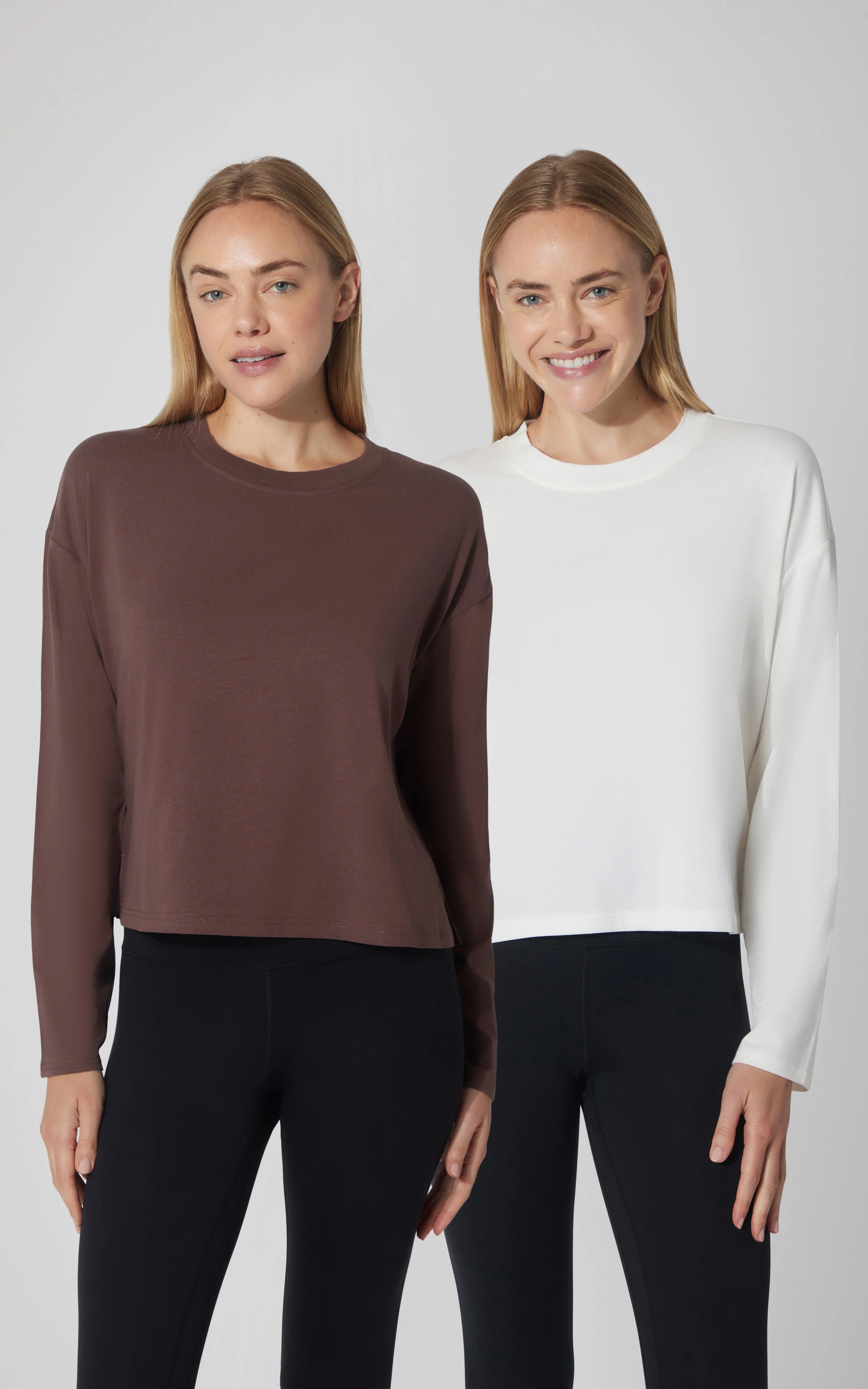 2 PK Cotton Deluxe Boxy Long Sleeve Top - Our Cafe Story - Image 12