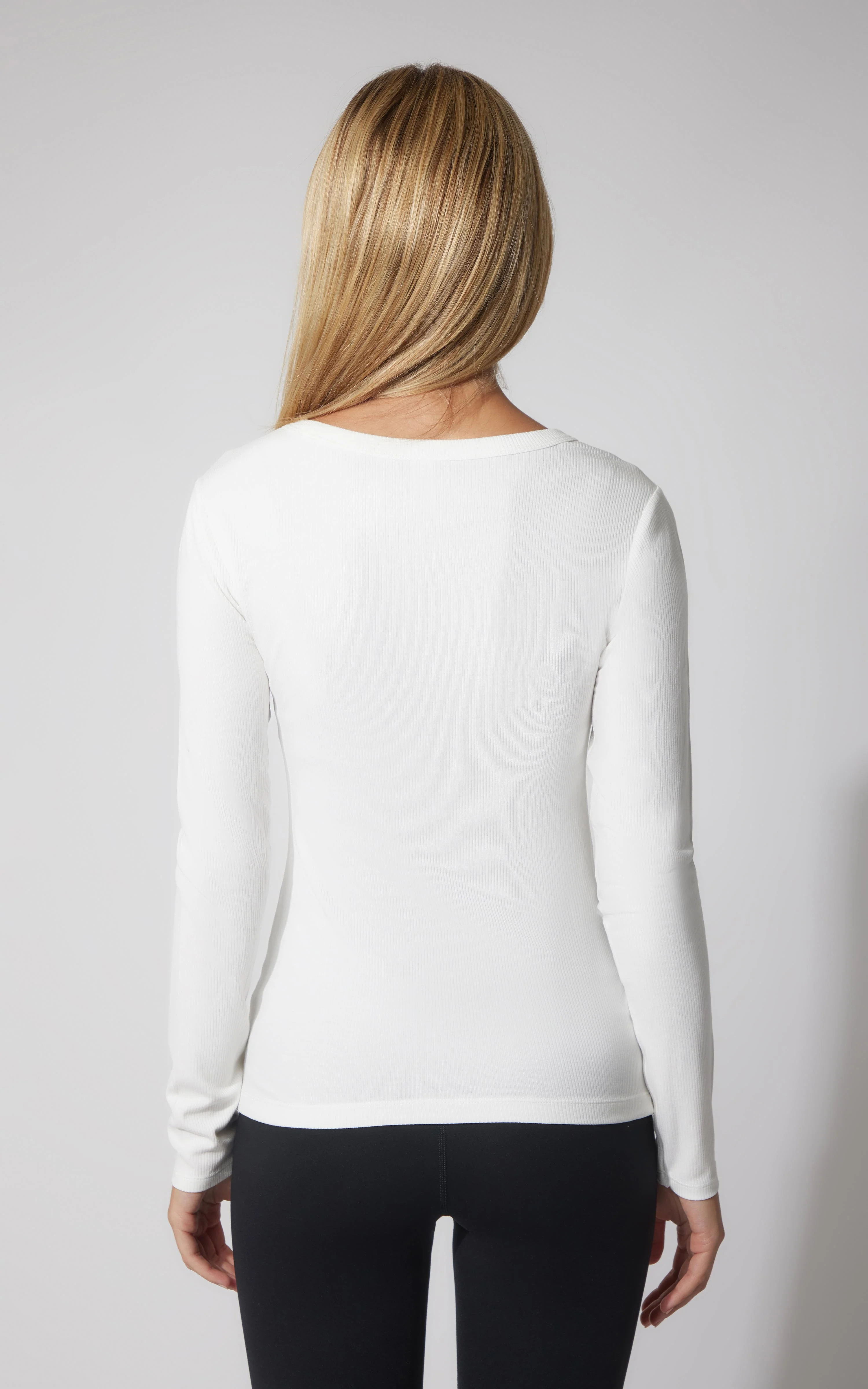 2 PK Heavenly Ribbed Scoop Neck Long Sleeve Top - Our Cafe Story - Image 11