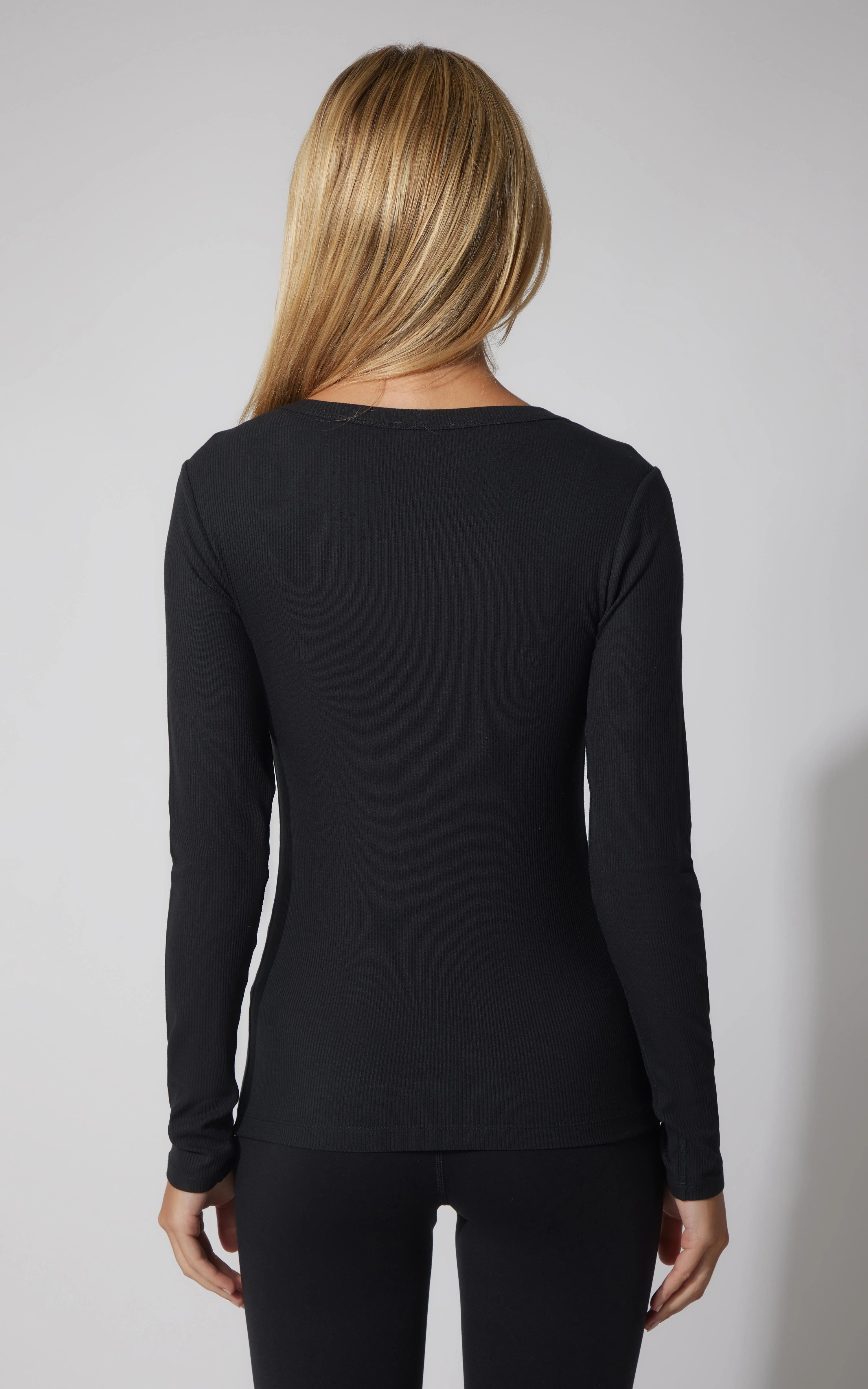 2 PK Heavenly Ribbed Scoop Neck Long Sleeve Top - Our Cafe Story - Image 6