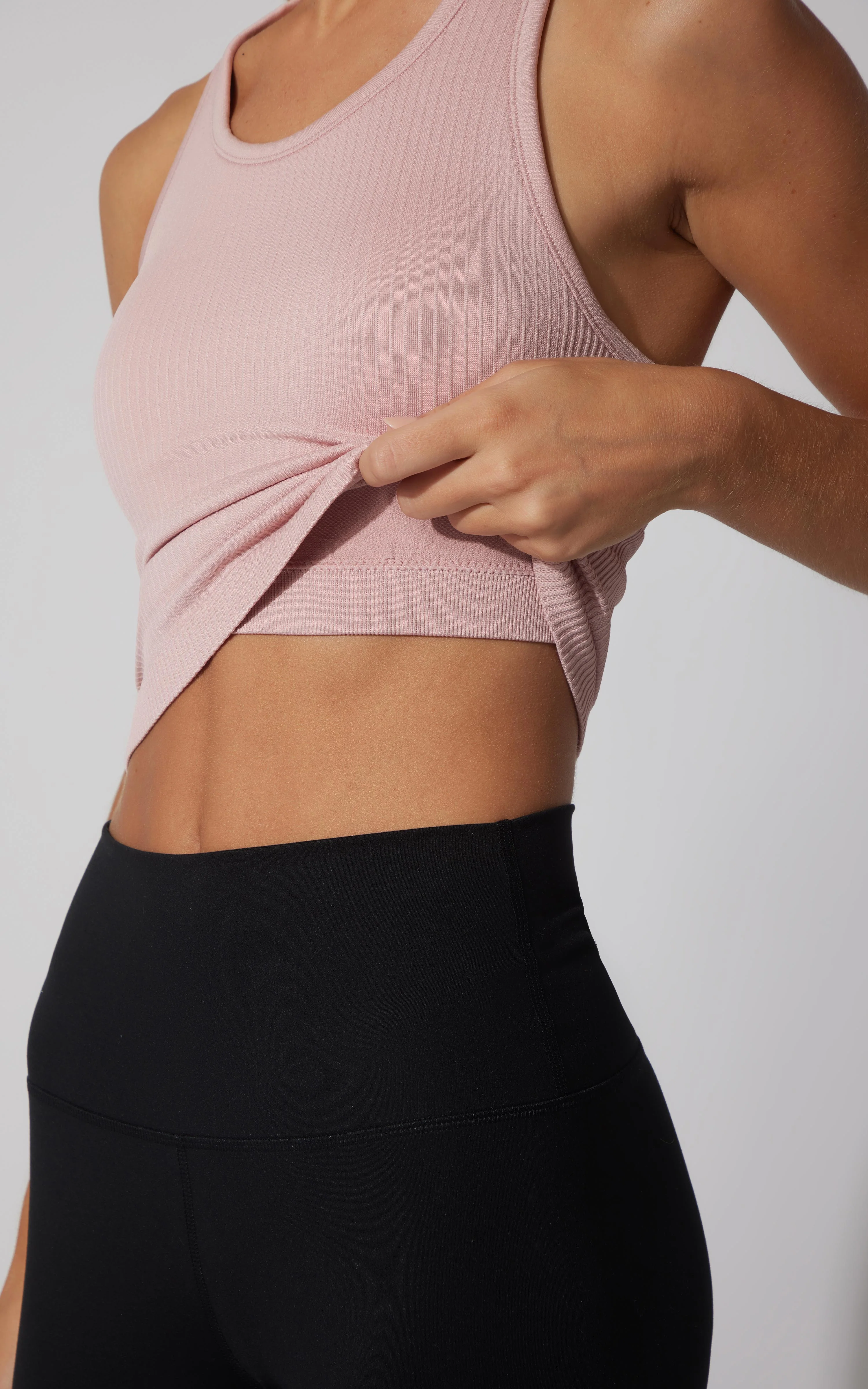 2 PK Racerback Tank with Built in  Bra - Our Petal Tone Story - Image 28