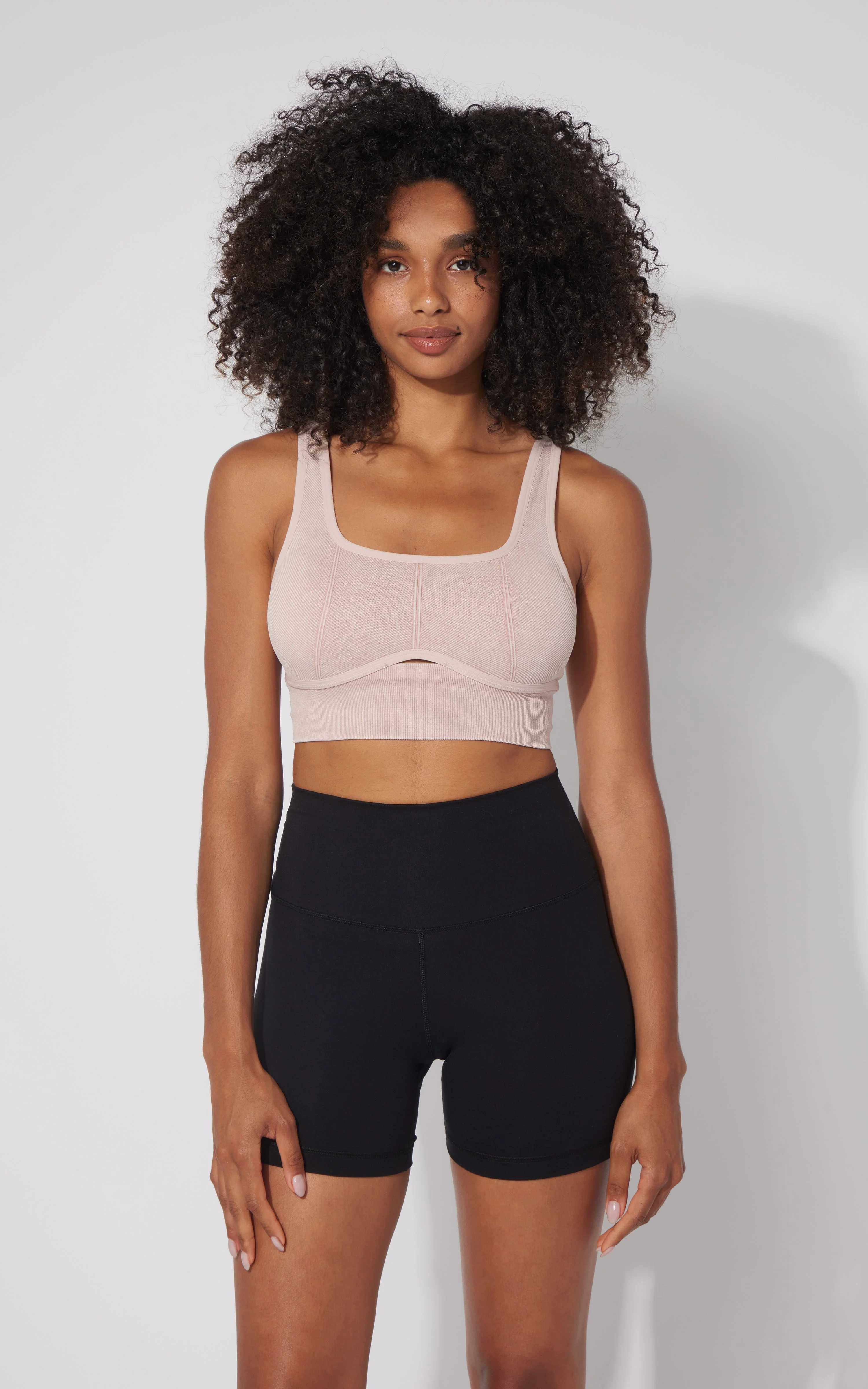 2 PK Stonewash Ribbed Seamless Bra - Image 26