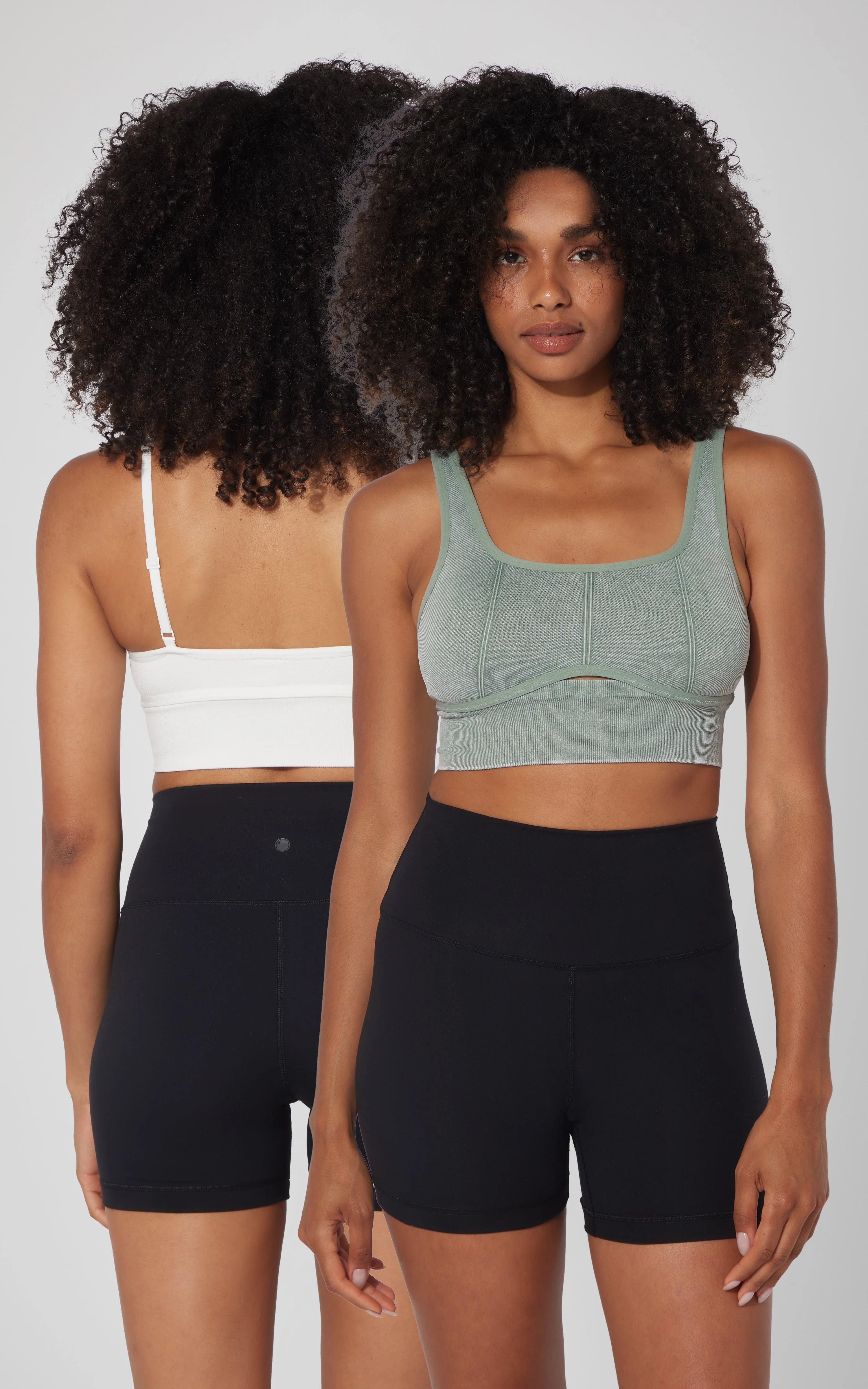 2 PK Stonewash Ribbed Seamless Bra - Image 31