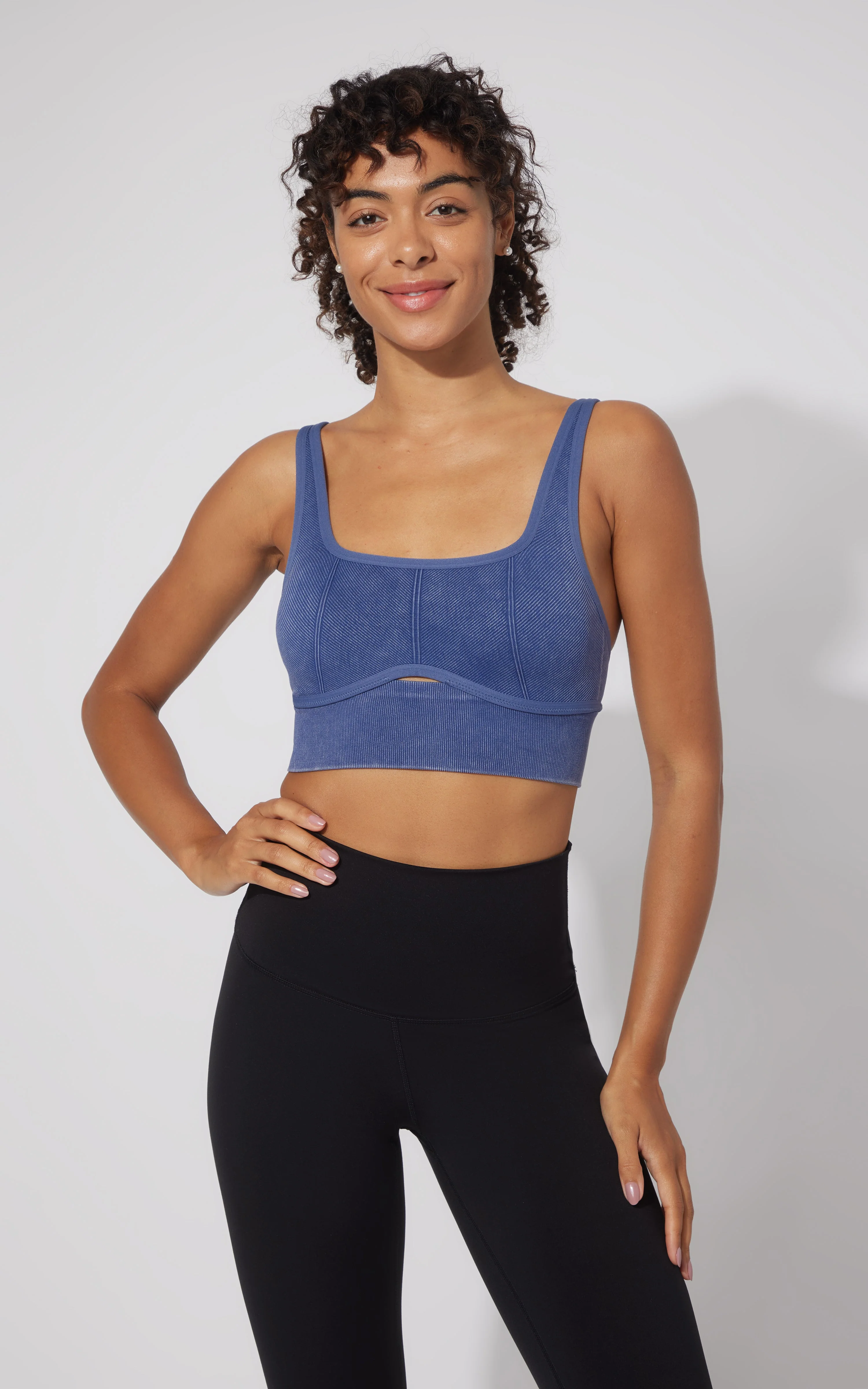 2 PK Stonewash Ribbed Seamless Bra - Our Petal Tone Story - Image 17