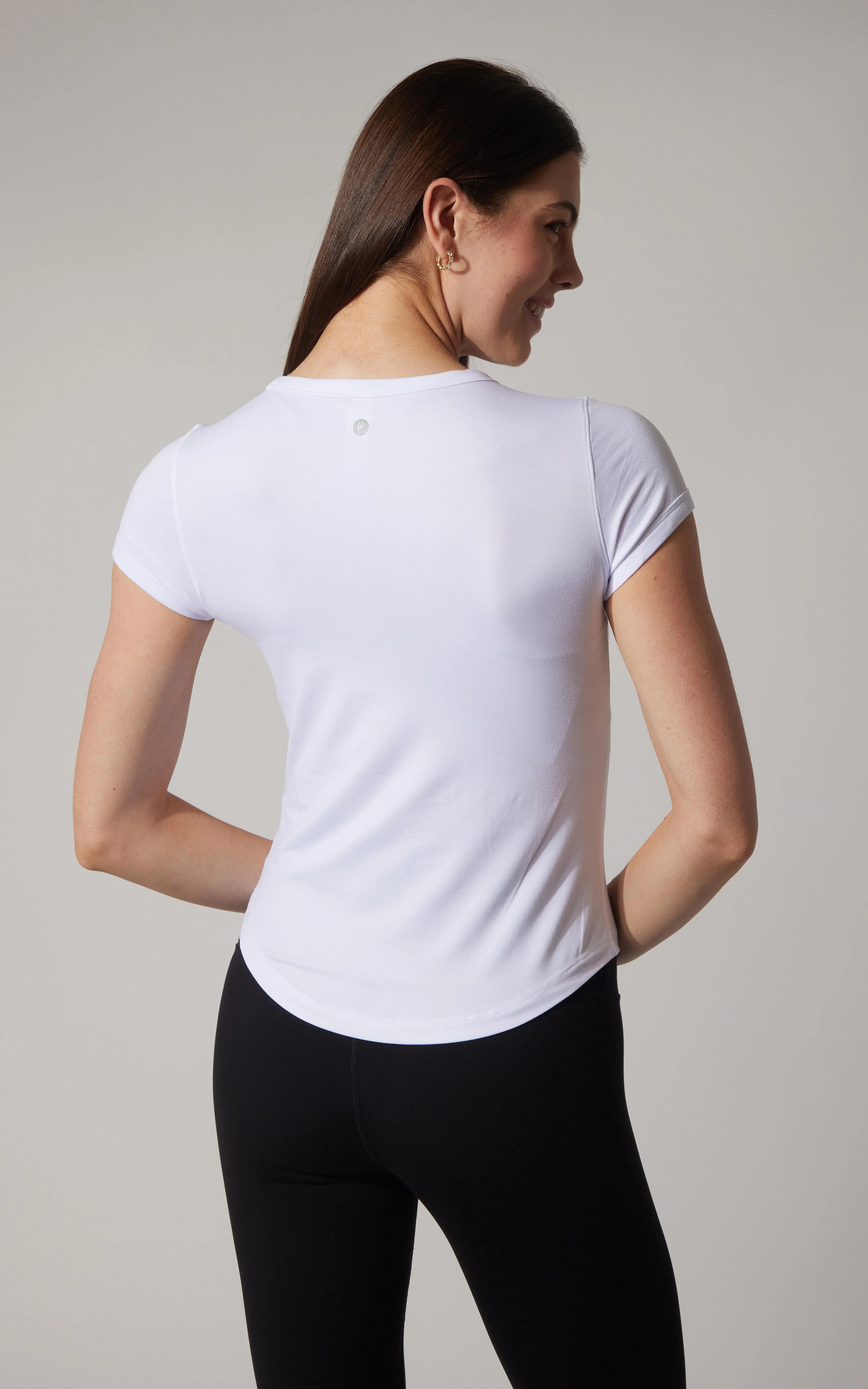 2 PK Super Soft Synergy High Crew Neck Short Sleeve Top and Crew Neck Top - Image 16