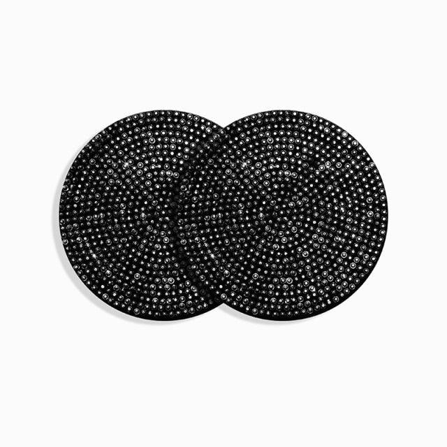 2PCS Diamond Car Coaster Water Cup Slot Non-Slip Mat Silica Gel Pad Bling Car Coasters Silicone Crystal Car Cup Holder Mat Car Gadget Universal Bling Car Cup Mat Holder Insert Crystal Rhinestone Vehicle Cup Coaster Bling Car Accessories for Woman - Image 7