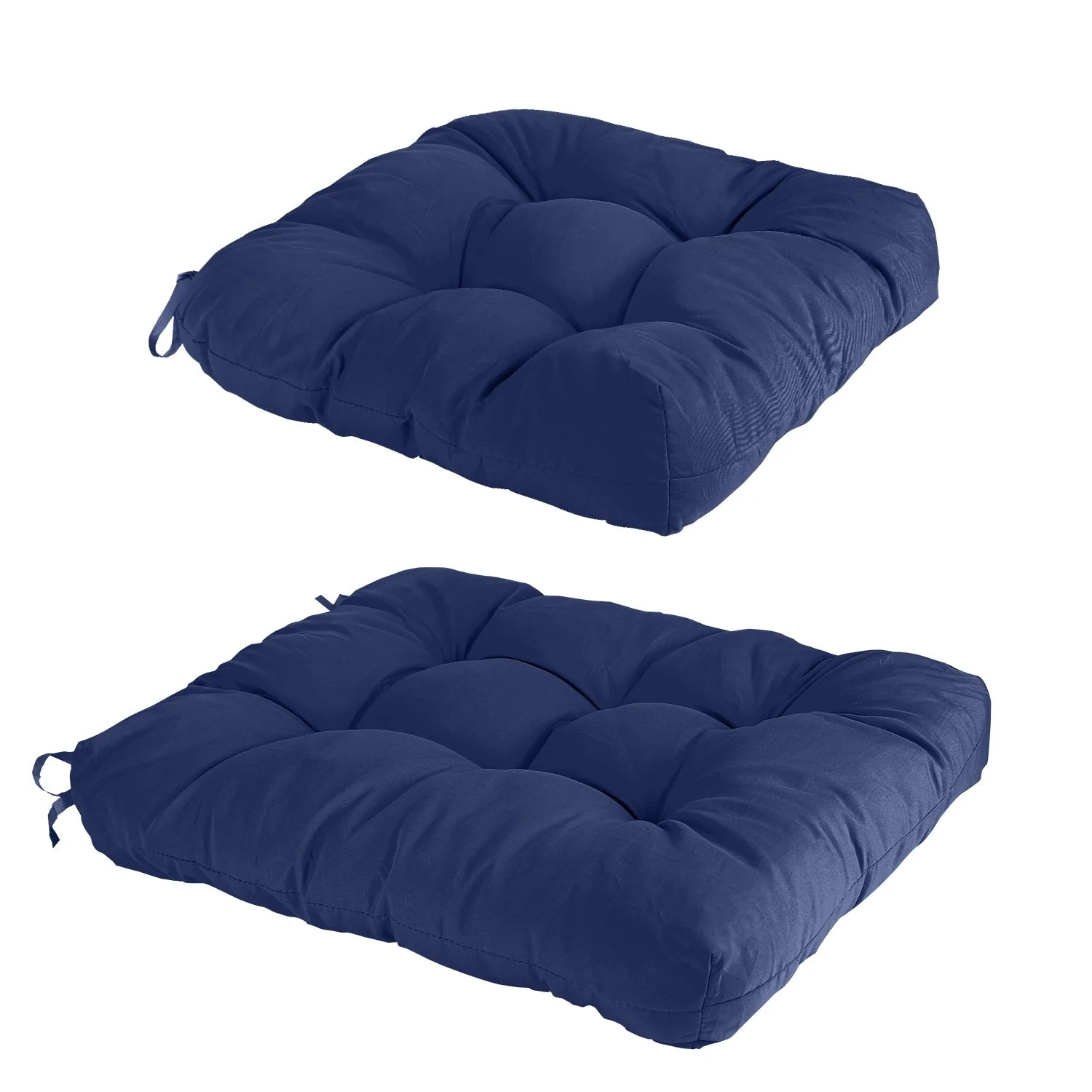 2Pcs Rocking Chair Cushion Upper And Lower Back And Seat Sets with Non-Slip Ties Polyester Fiber Filling Comfortable for Indoor Home Office Car - Image 2