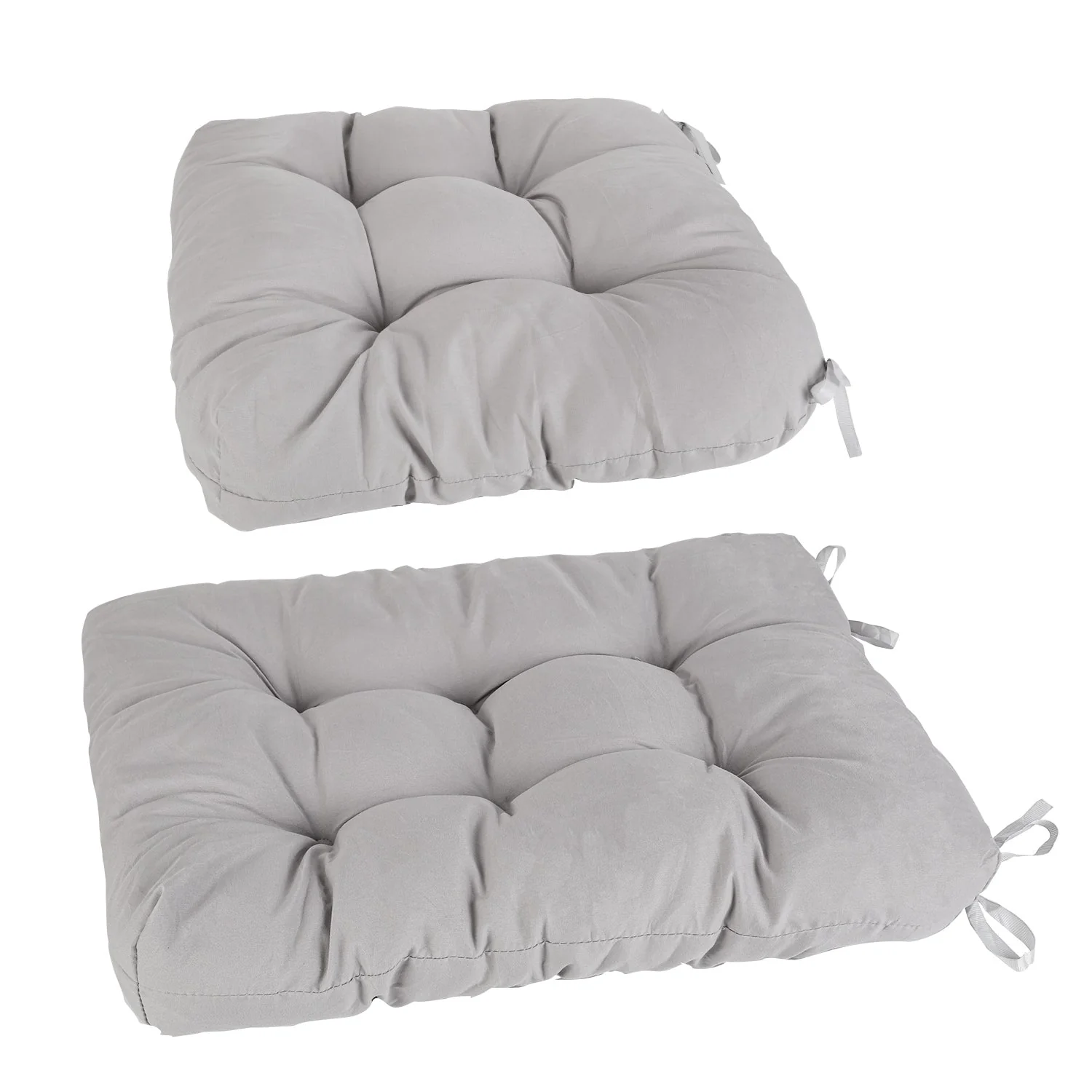 2Pcs Rocking Chair Cushion Upper And Lower Back And Seat Sets with Non-Slip Ties Polyester Fiber Filling Comfortable for Indoor Home Office Car - Image 5