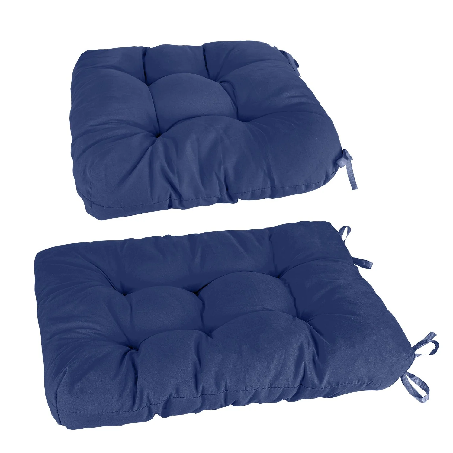 2Pcs Rocking Chair Cushion Upper And Lower Back And Seat Sets with Non-Slip Ties Polyester Fiber Filling Comfortable for Indoor Home Office Car - Image 3