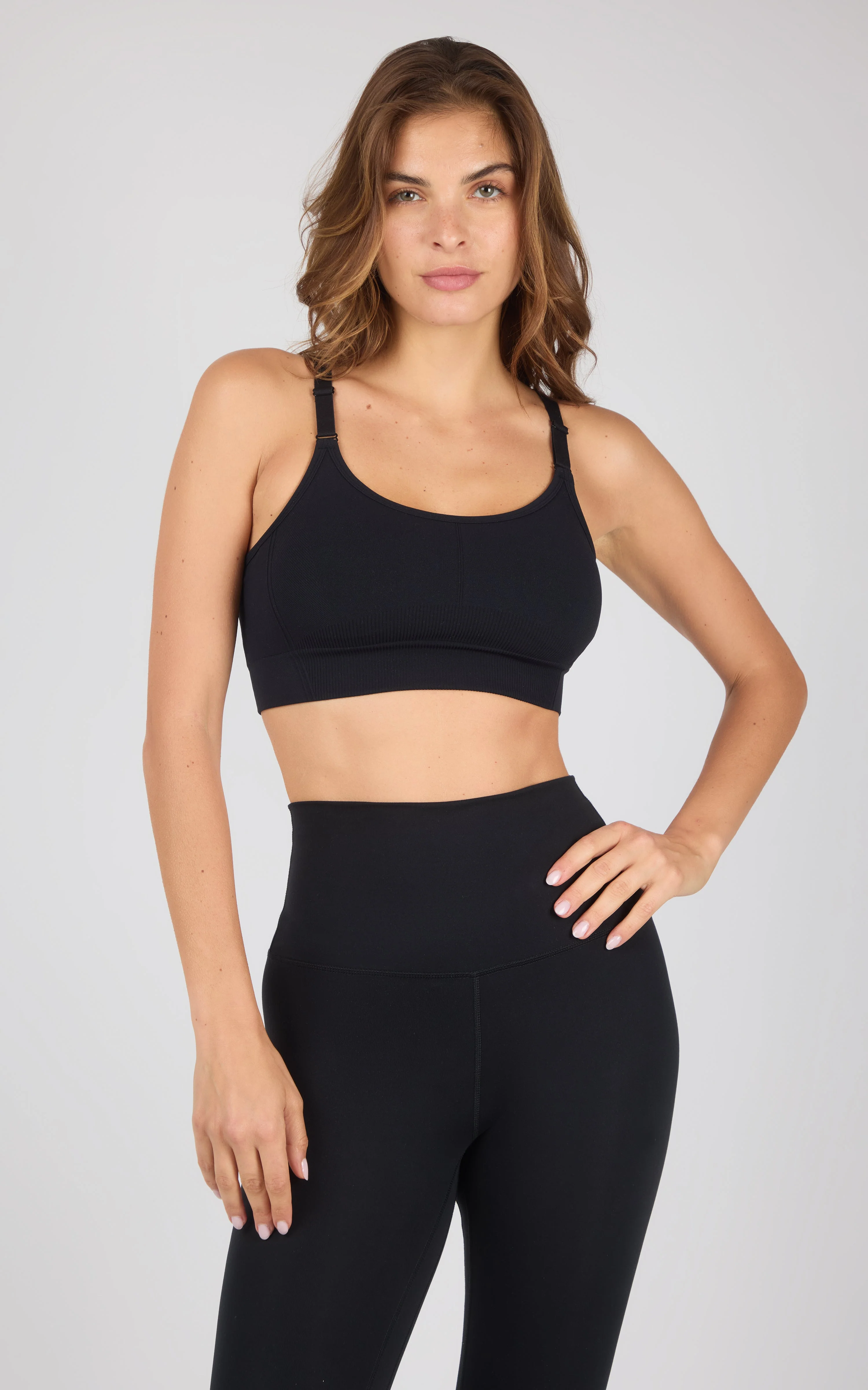 2PK Stone Wash Seamless Ribbed Maelis Bra - Image 10