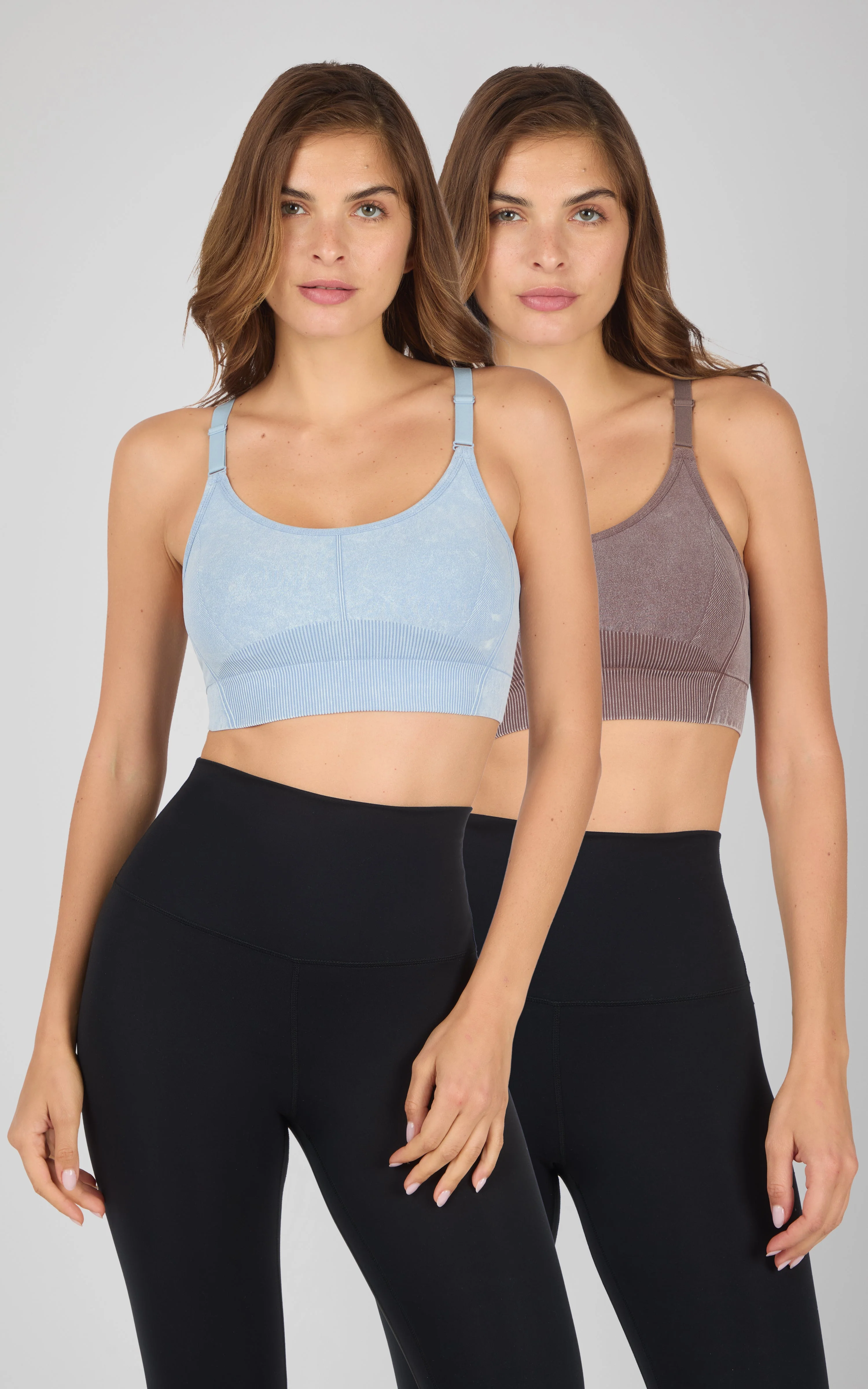2PK Stone Wash Seamless Ribbed Maelis Bra - Image 14